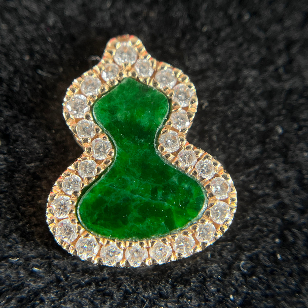 Qeelin Wulu Imperial Green Jade & Diamond 18K Rose Gold Earrings