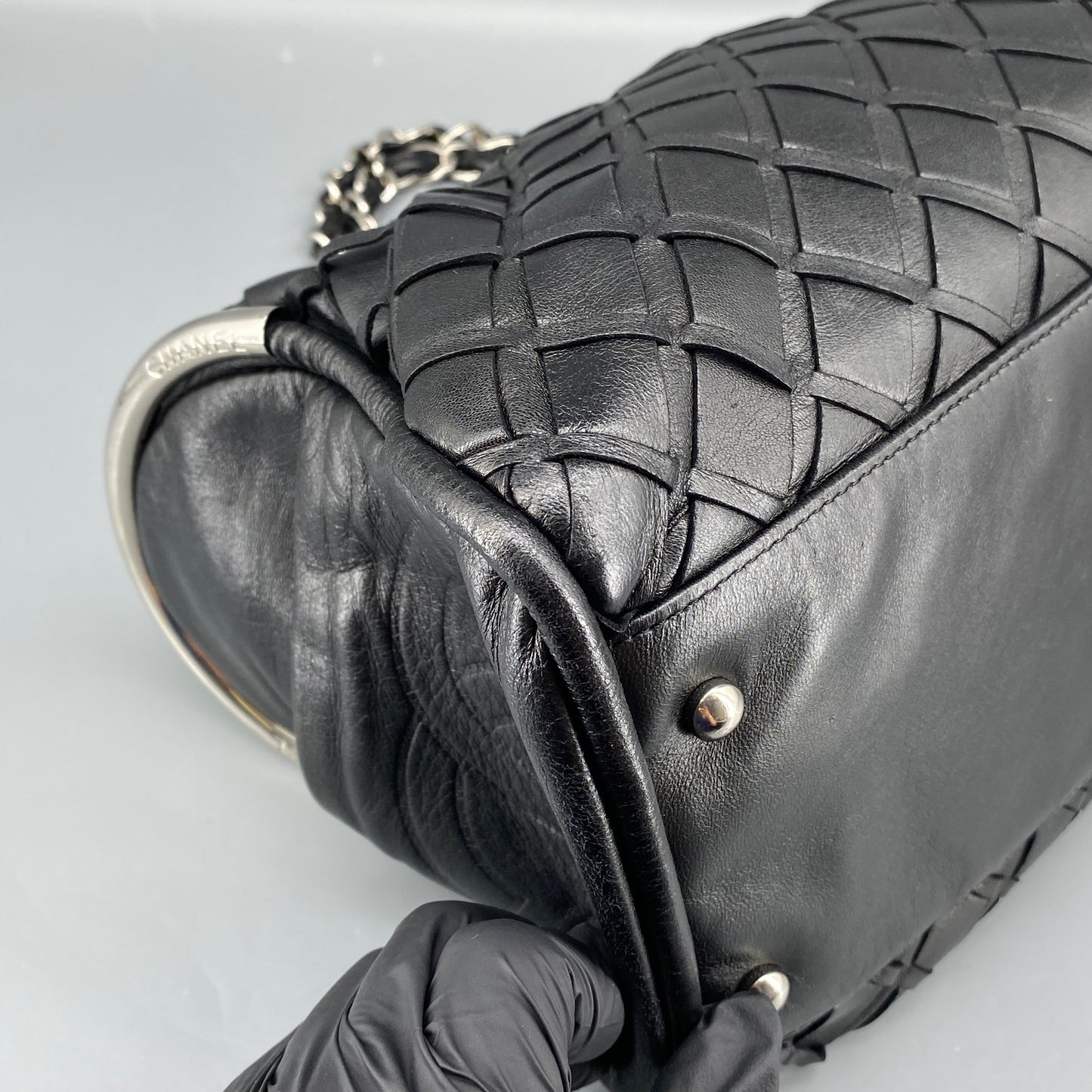 Chanel Black Quilted Leather Chain Shoulder Bag