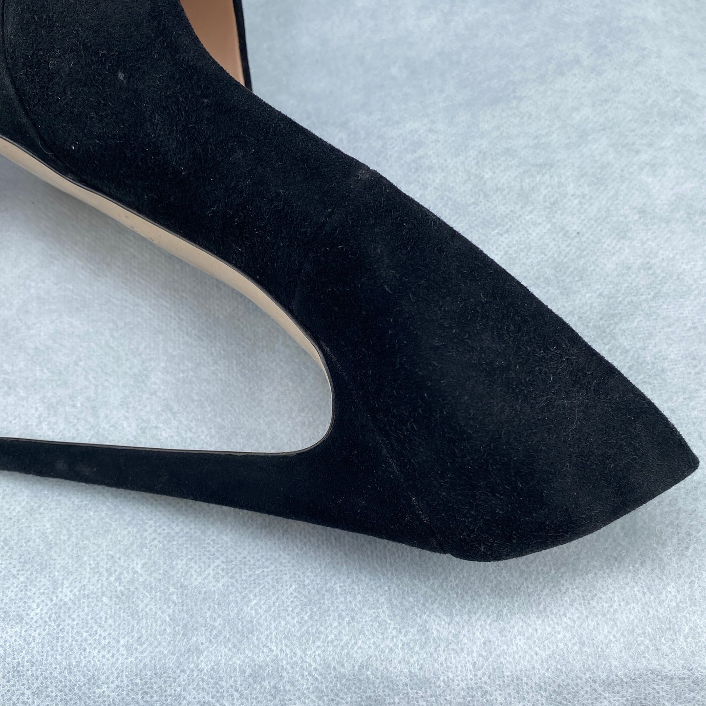 Miu Miu Women’s Black Suede Platform Stiletto Heels Shoes