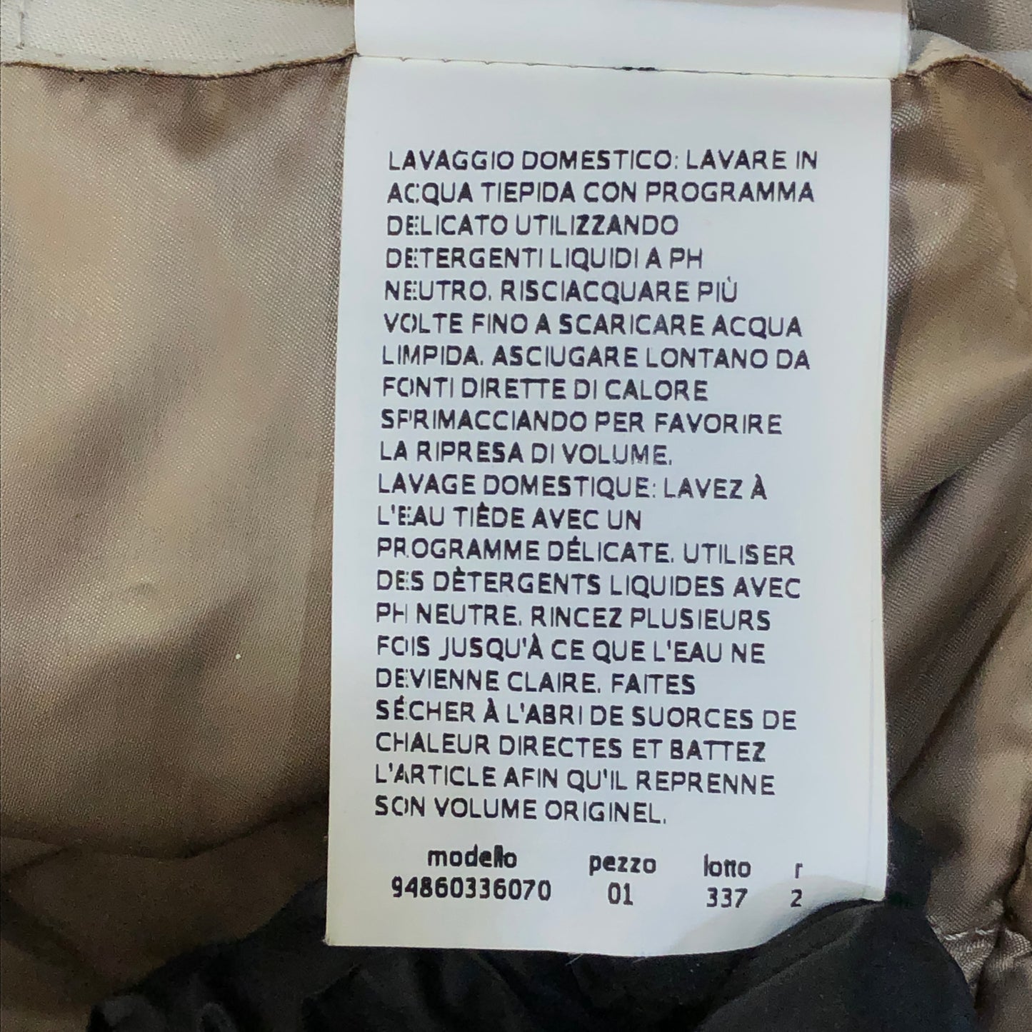 ‘S Max Mara Beige Lightweight Hooded Belted Down Mid-Length Coat Size 2