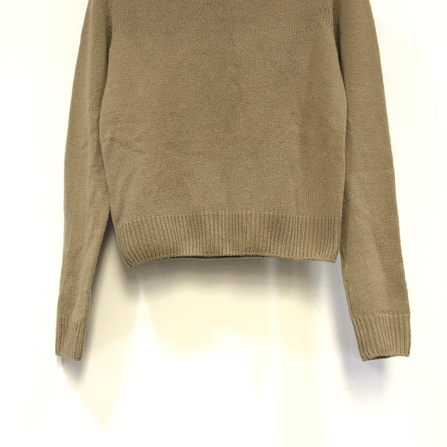 Christian Dior Beige Fine Knit Star Logo Crew Neck Sweater Size USA2