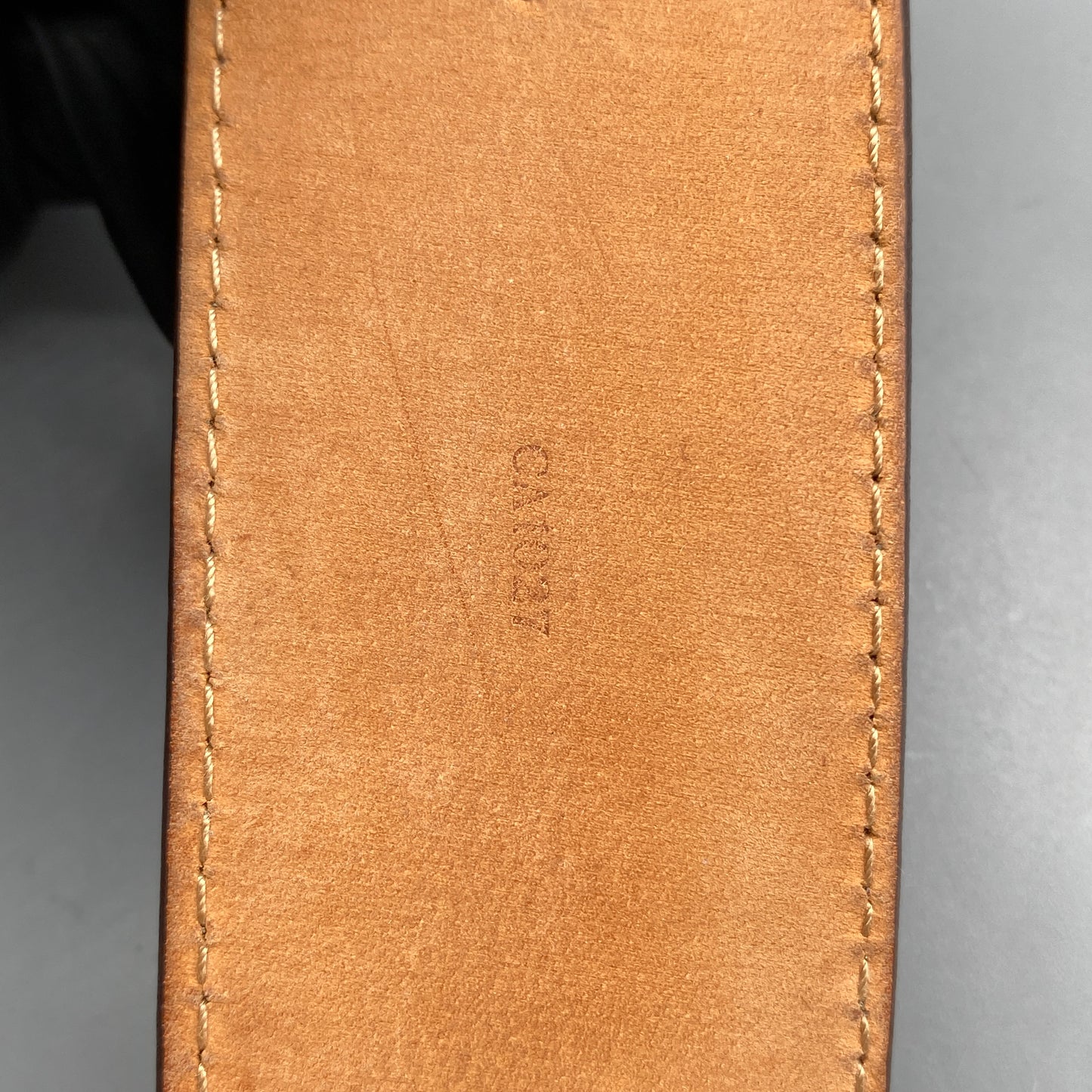 Louis Vuitton Monogram Canvas LV Initial Gold Buckle Belt 95cm