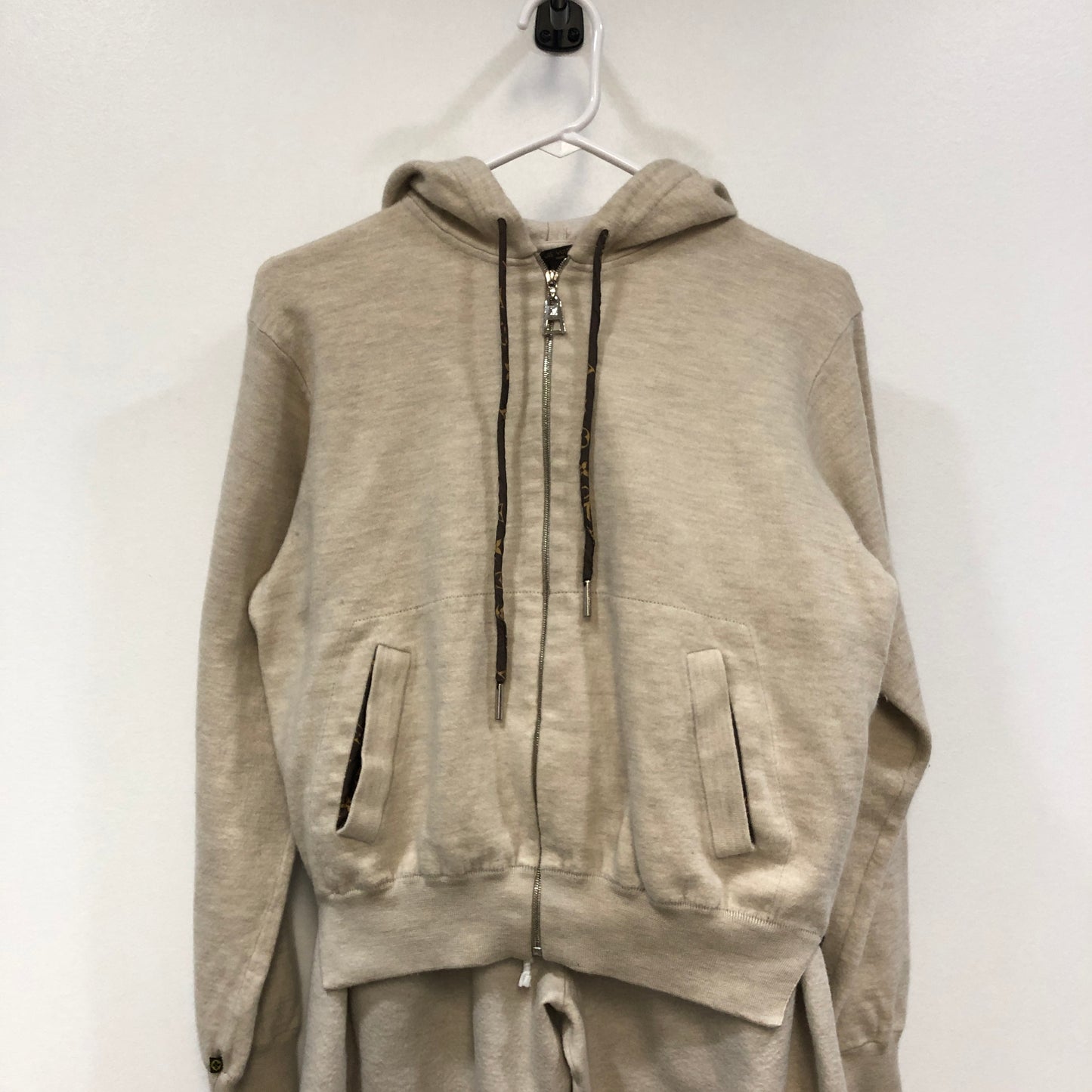 Louis Vuitton Beige Tracksuit Set Hoodie & Jogger Pants Size S