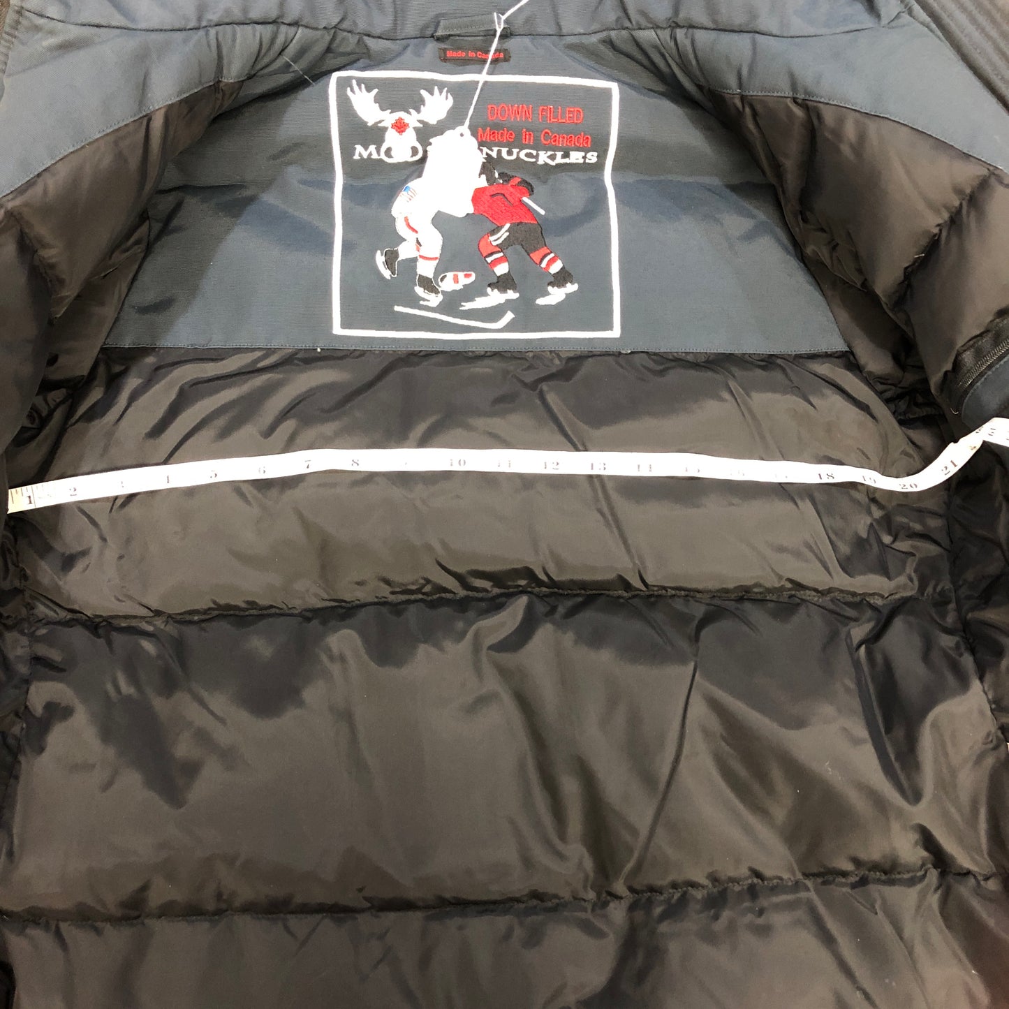 Moose Knuckles Navy Blue Parka Jacket Size M