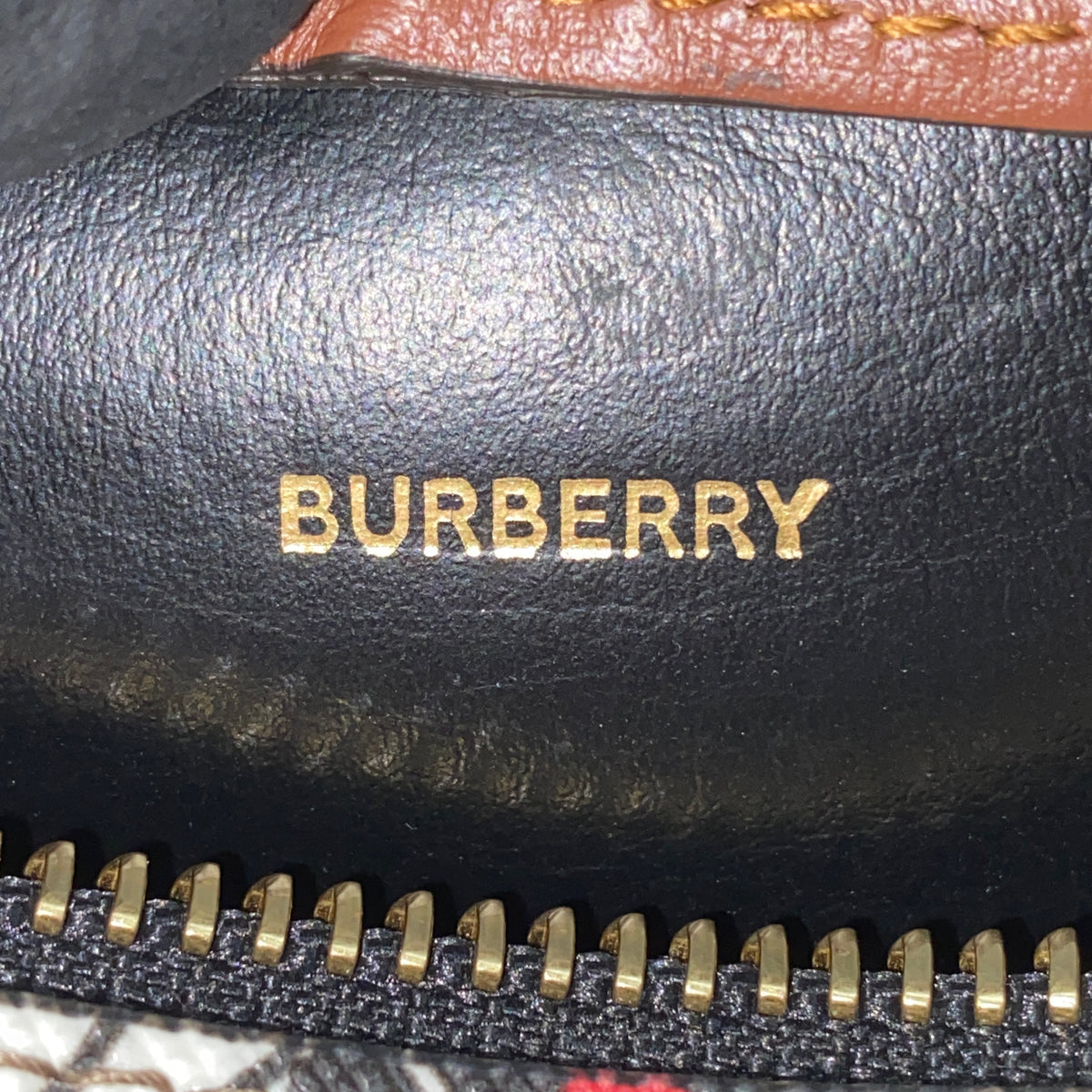 Burberry Brown Monogram Stripe Cylinder Crossbody Bag