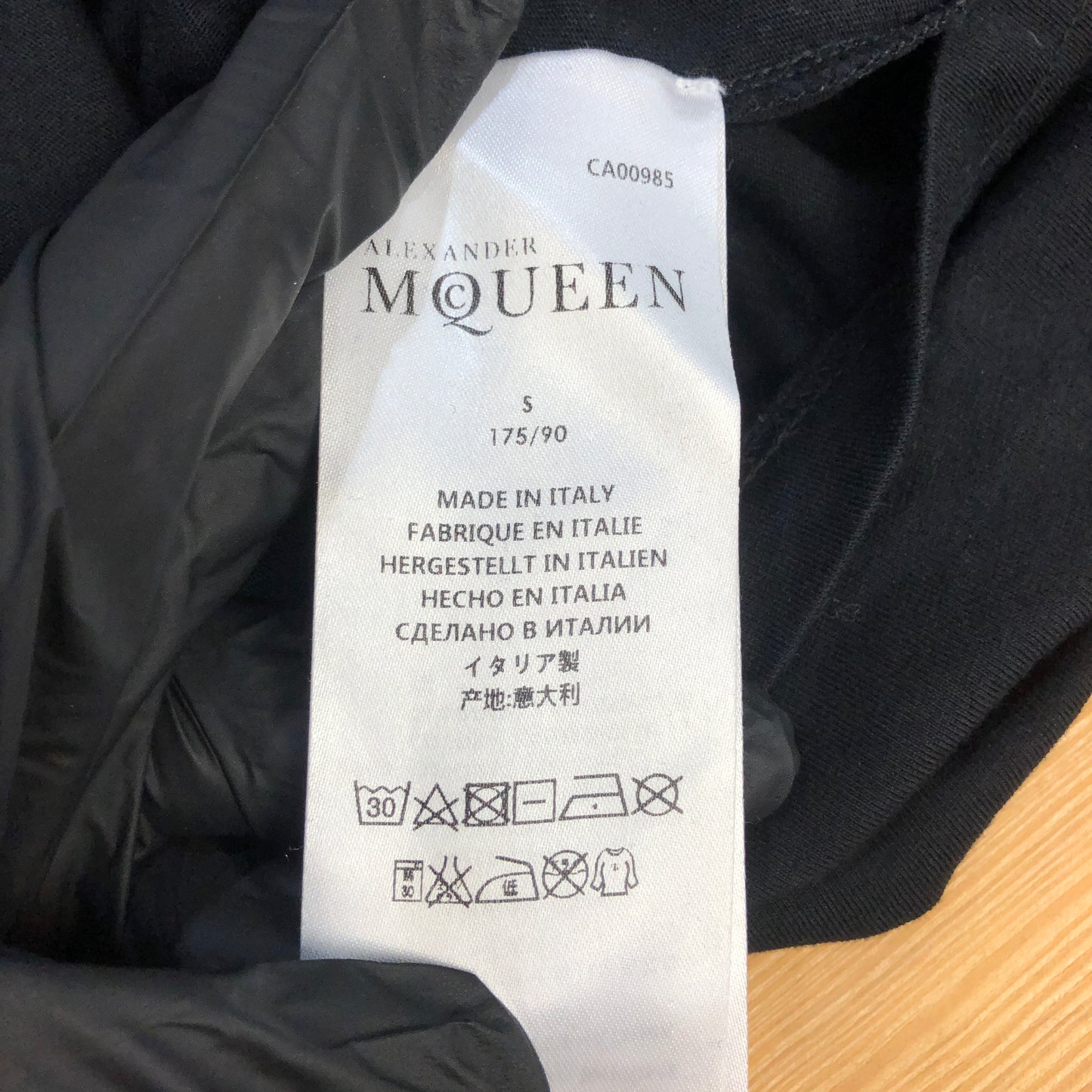 Alexander McQueen Black/Grey Ornate Skull Raglan T-Shirt Size S