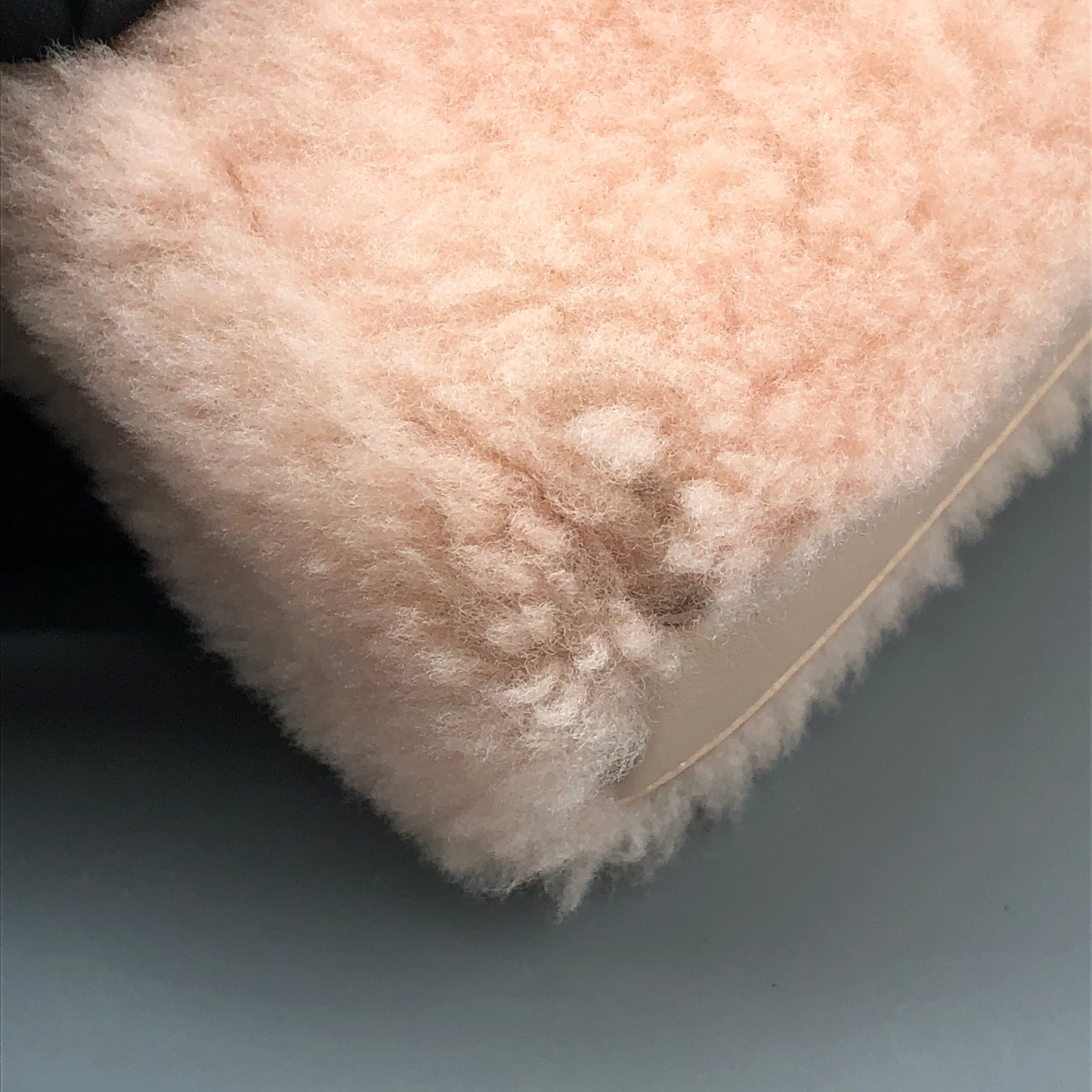 Fendi Peekaboo Mini Shearling Handbag Blush Pink