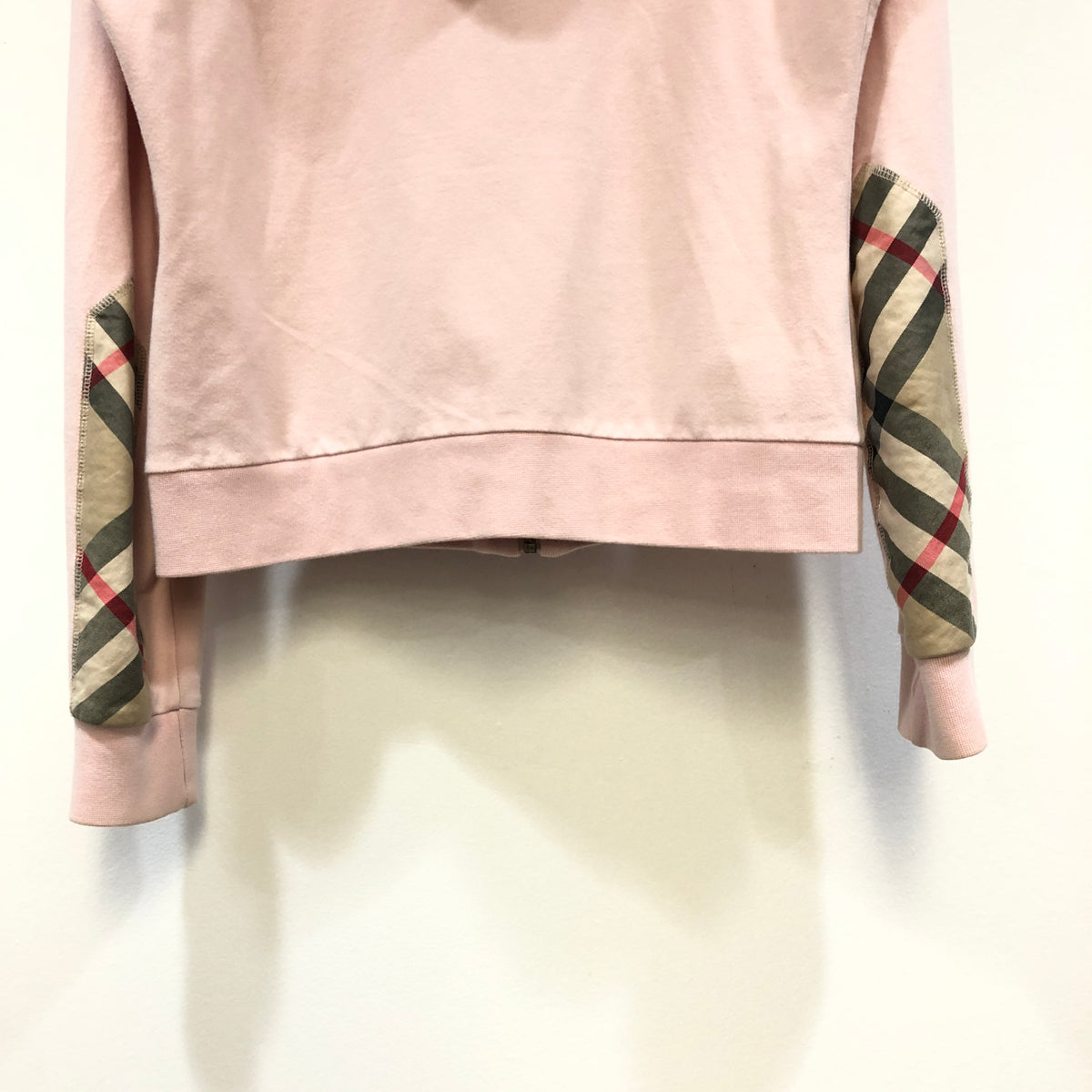 Burberry Light pink Women Zip Hoodie Jacket Size M
