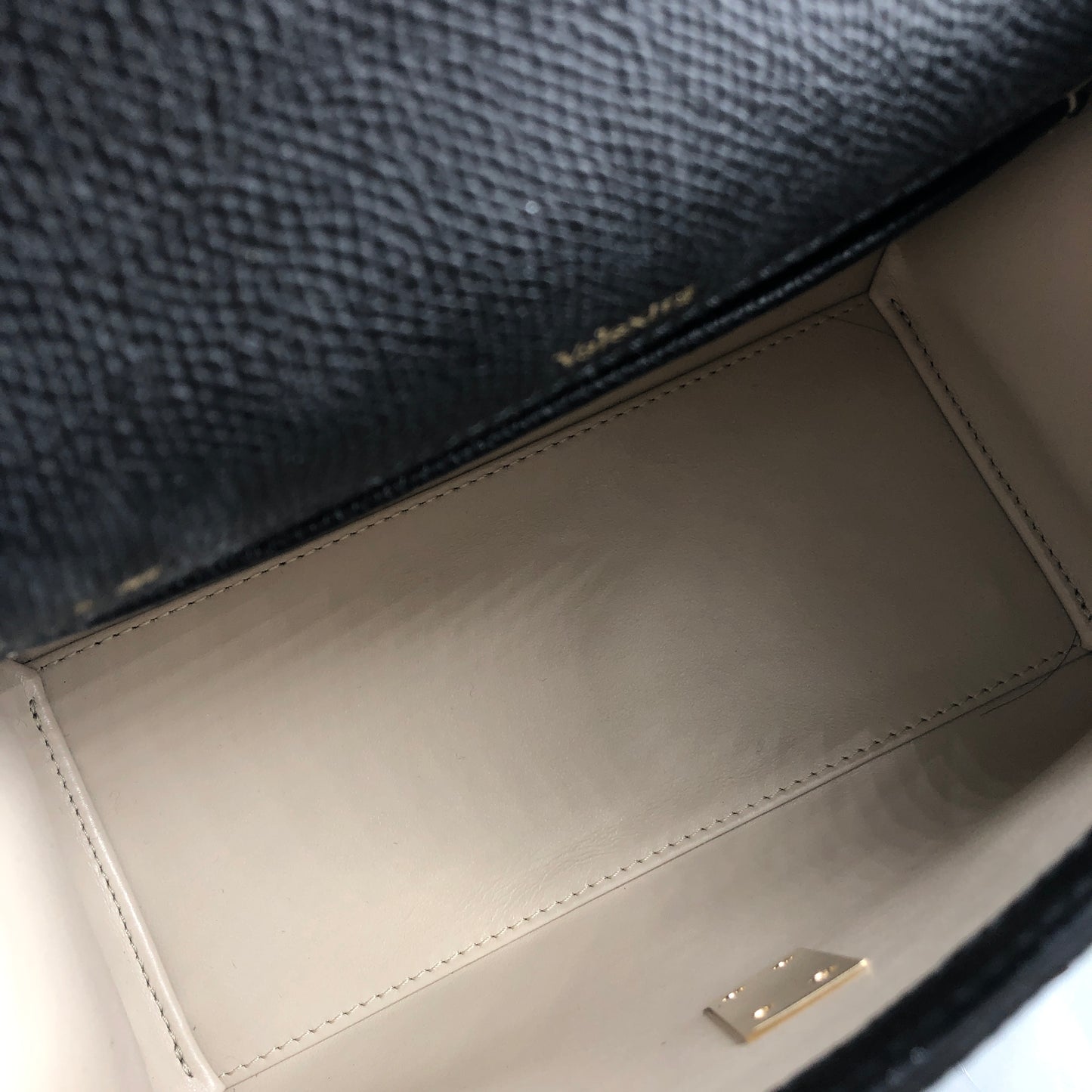 Valextra Iside Black Grained Calfskin Handbag