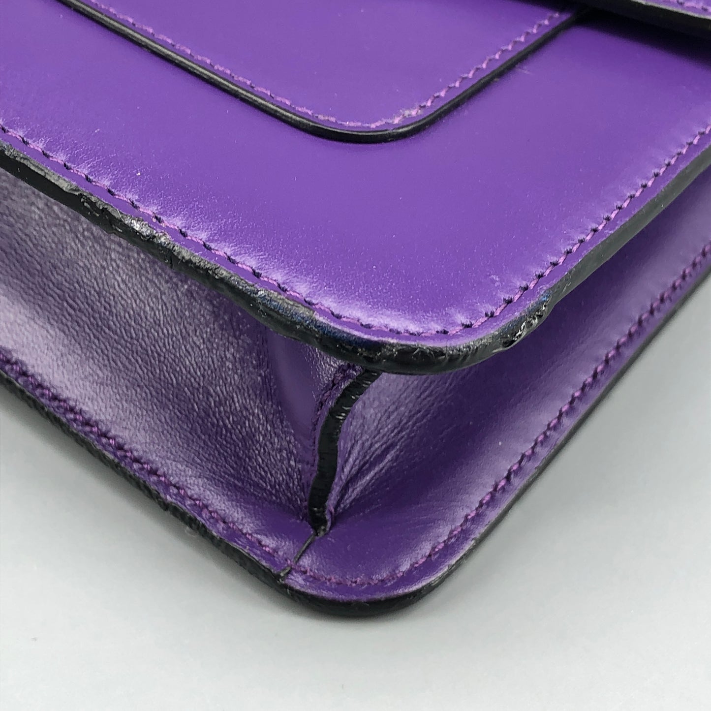 Bulgari Purple Serpenti Forever Flap Shoulder Bag