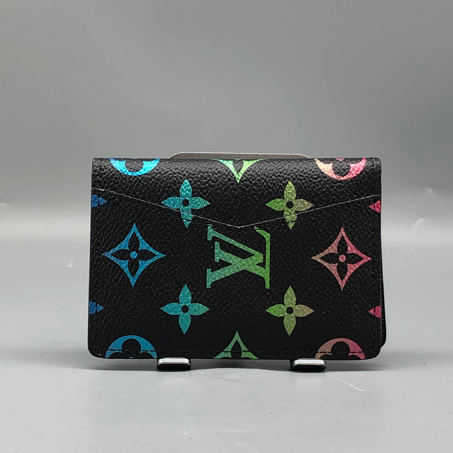 Louis Vuitton Black Multicolor Monogram Card Holder