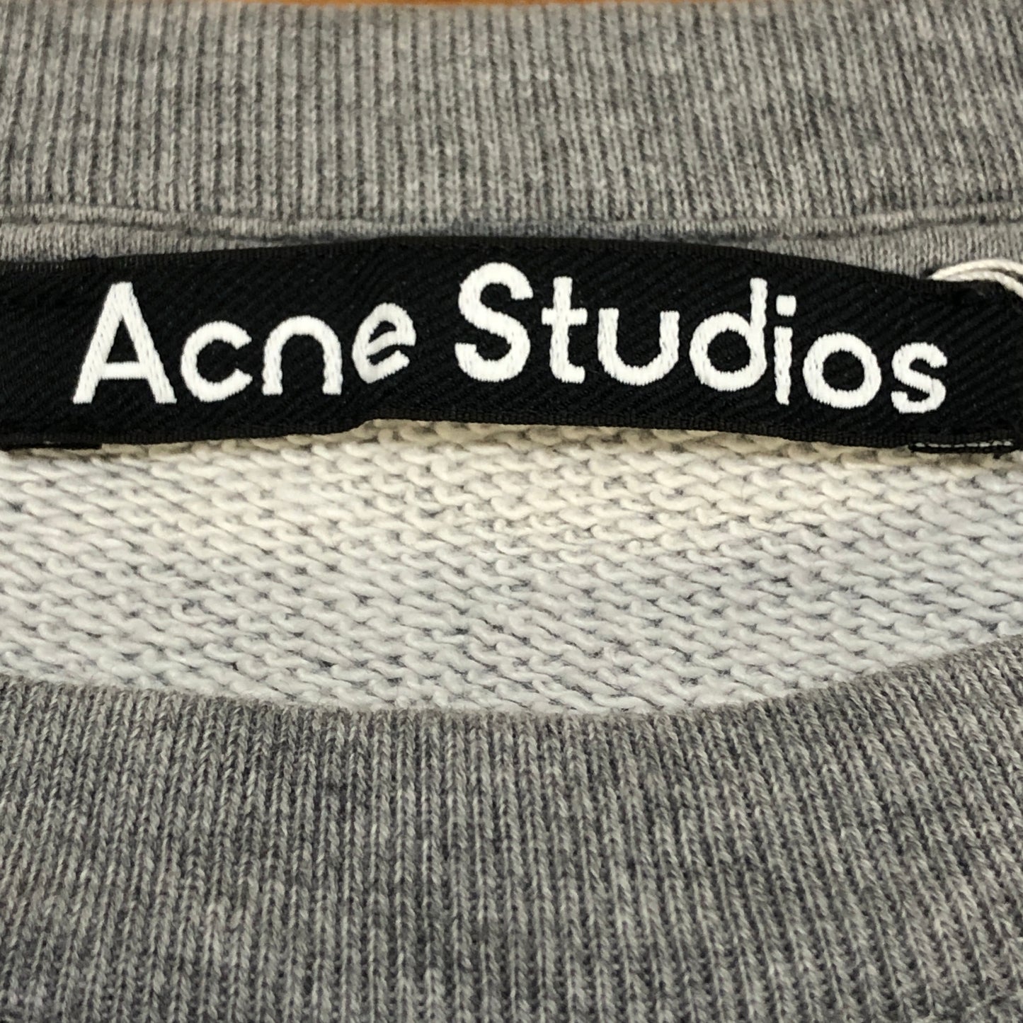 Acne Studios Grey Crew Neck Cotton Sweatshirt Size M