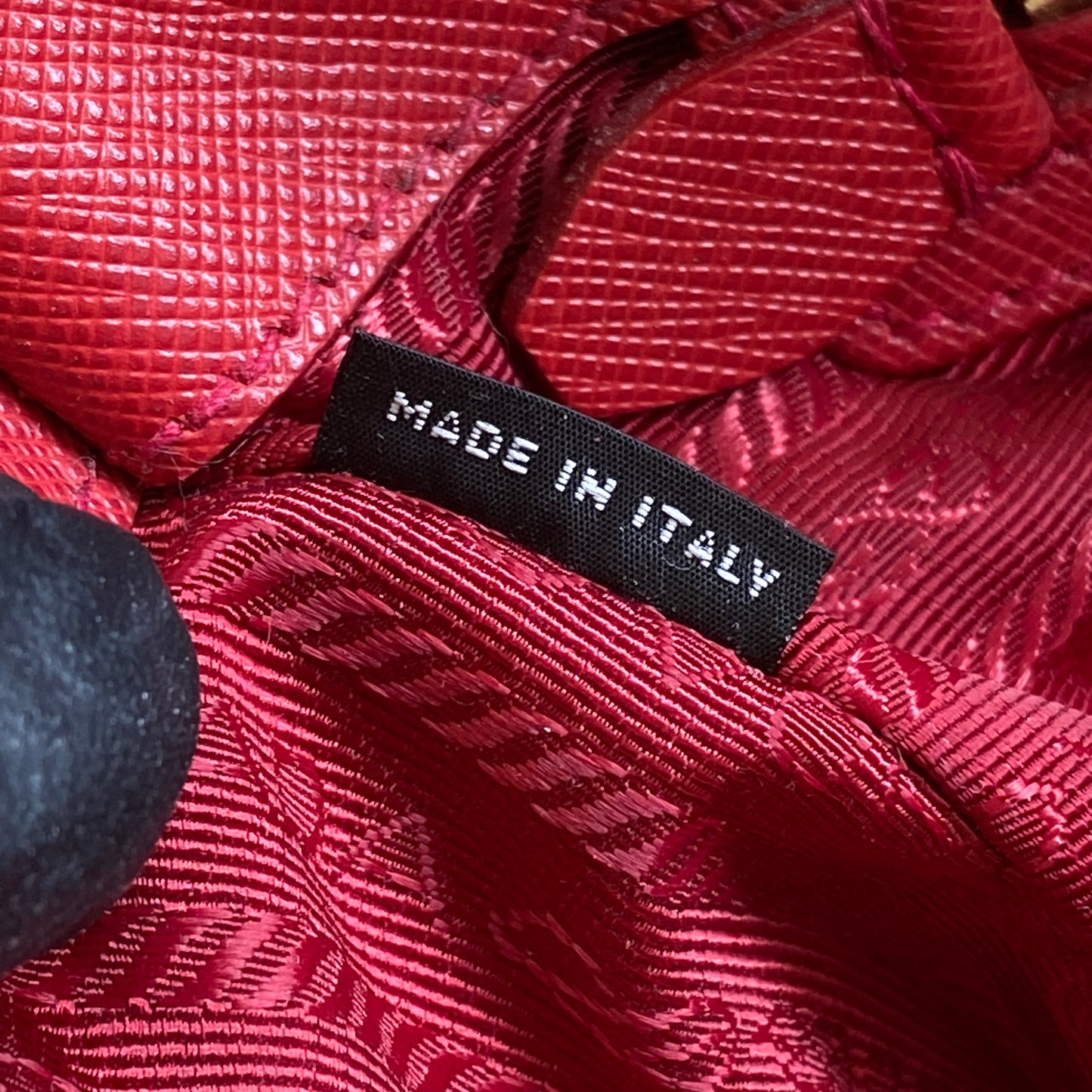 Prada Red Saffiano Leather Galleria Bag