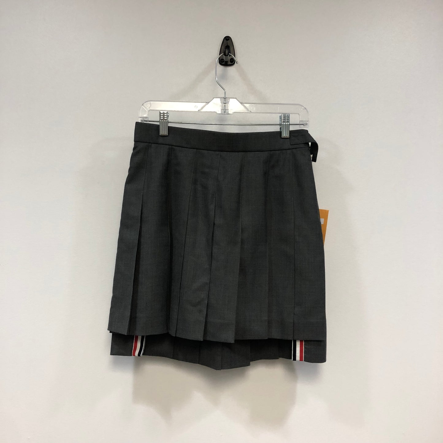 Thom Browne Grey Wool Pleated Skirt Size 40