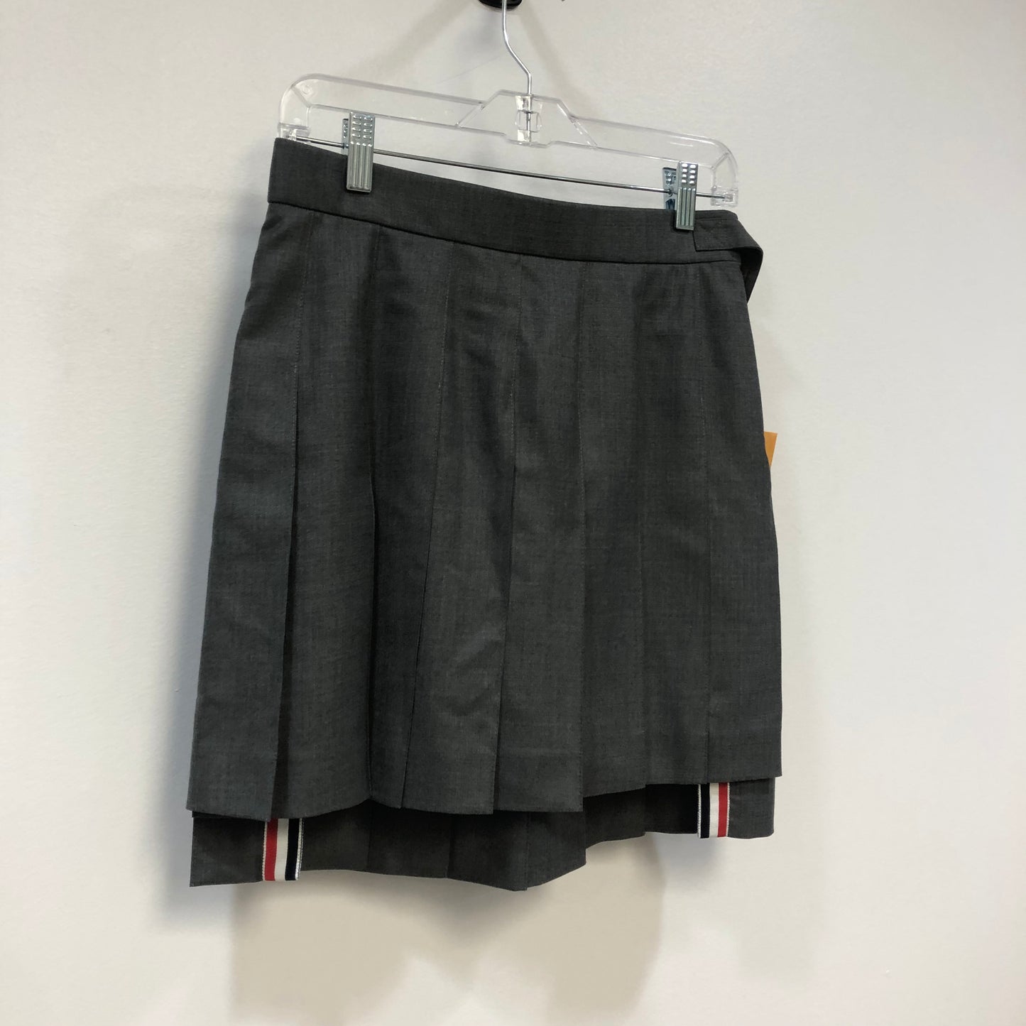 Thom Browne Grey Wool Pleated Skirt Size 40