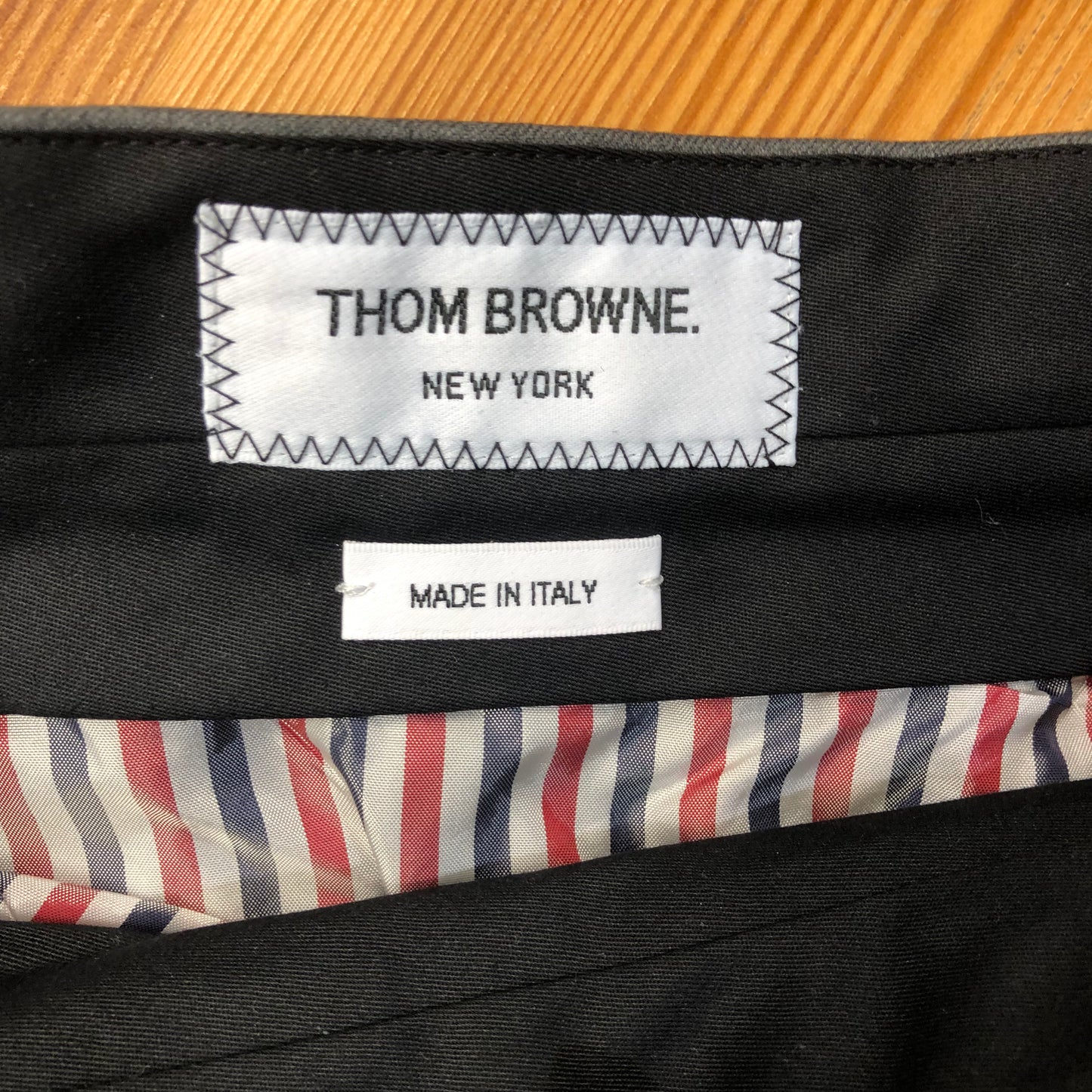 Thom Browne Grey Wool Pleated Skirt Size 40