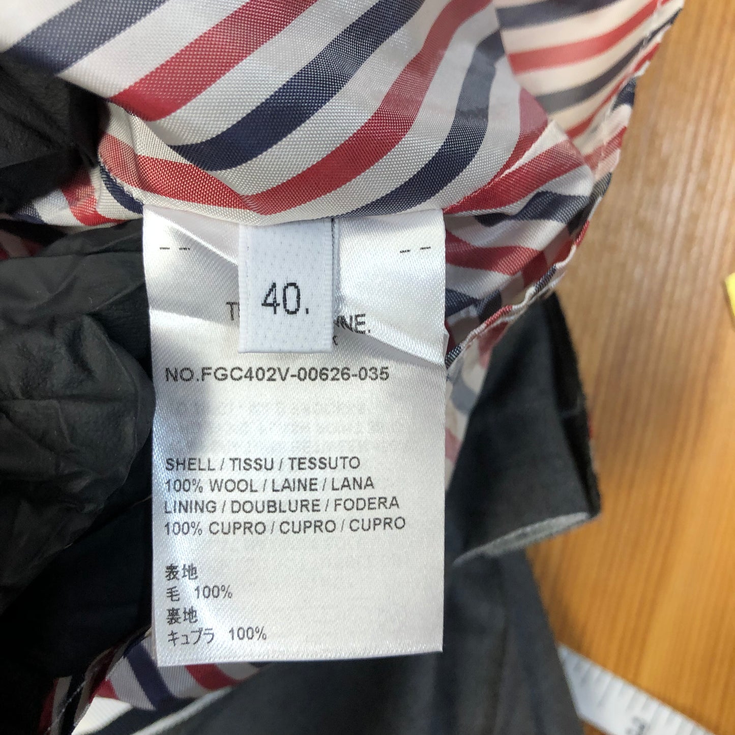 Thom Browne Grey Wool Pleated Skirt Size 40