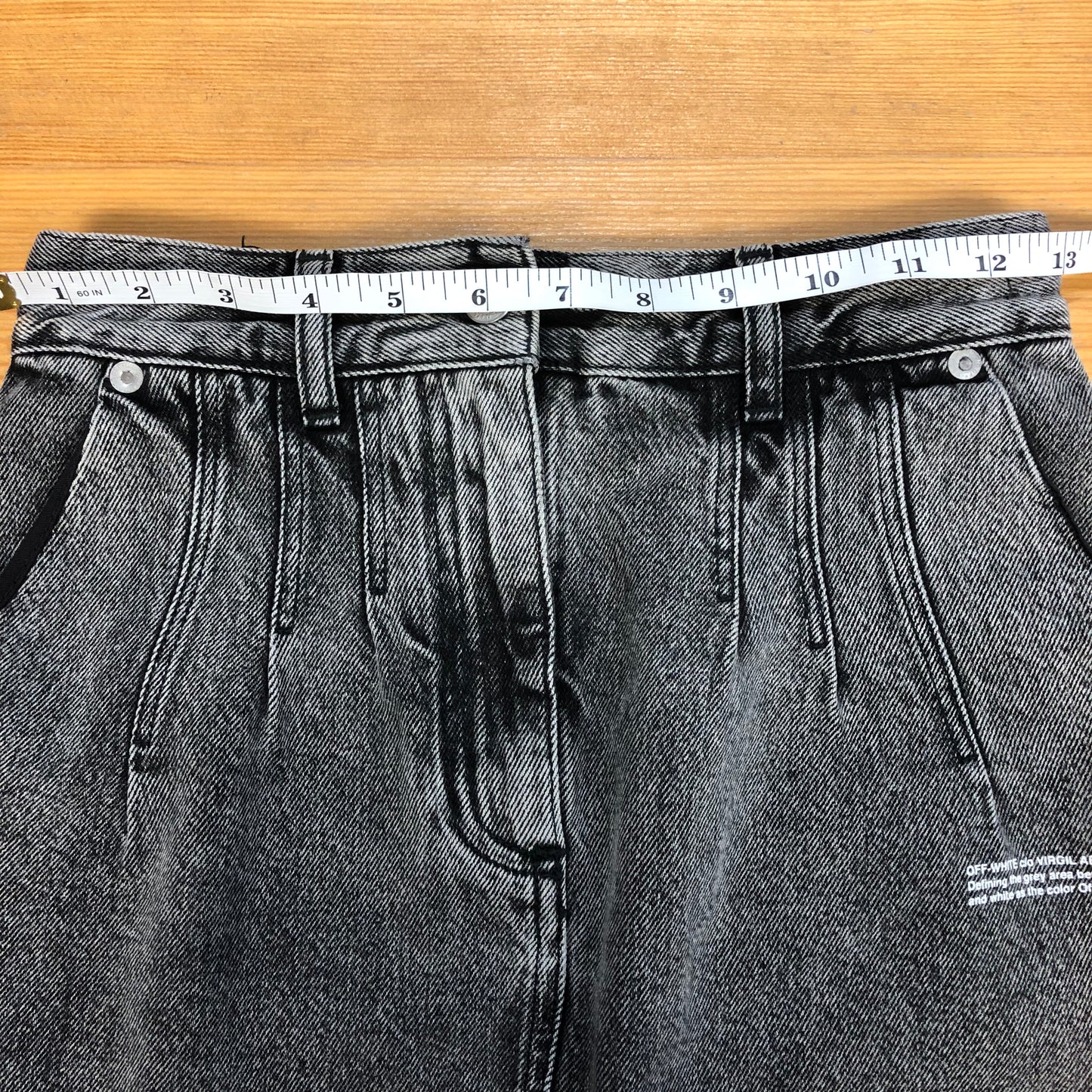Off-White Denim Mini Skirt Size 38 – Very Good