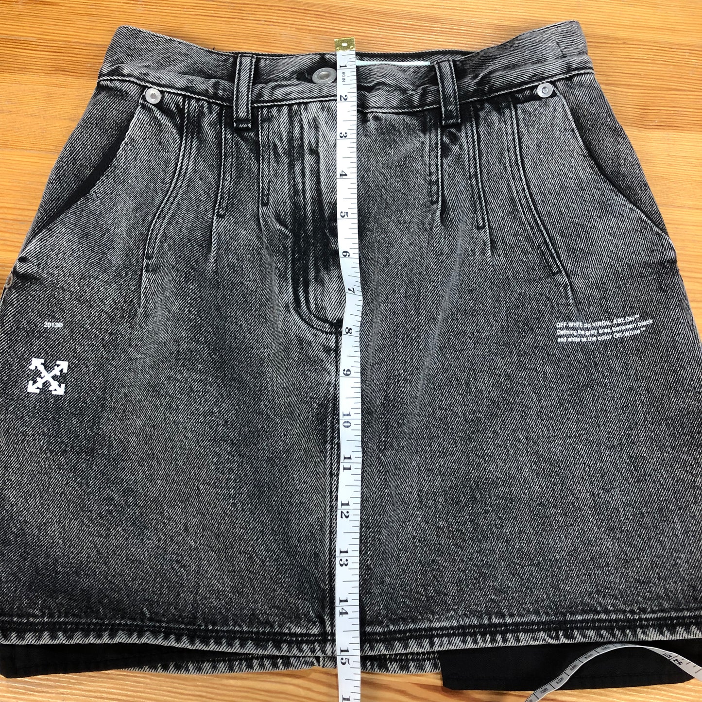 Off-White Denim Mini Skirt Size 38 – Very Good