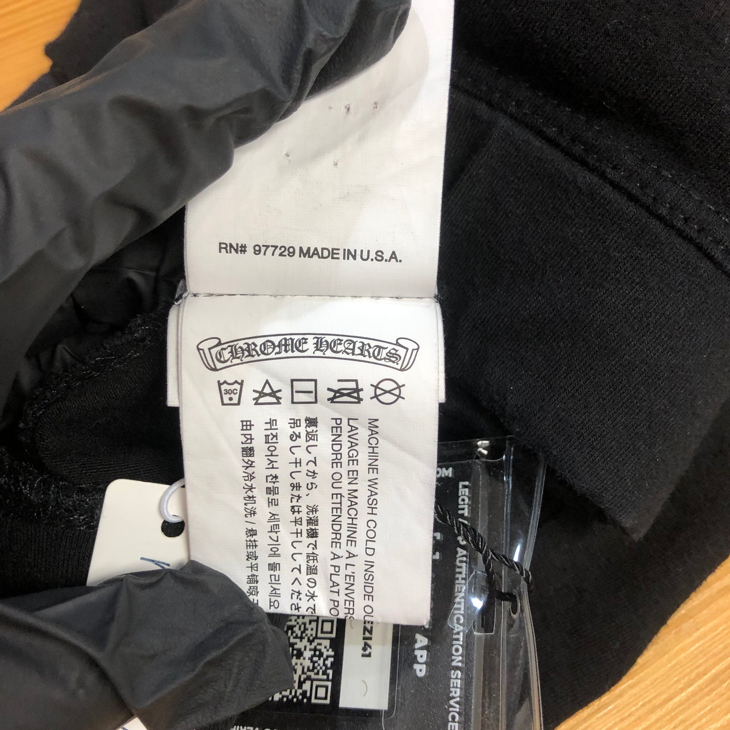 Chrome Hearts Script Logo Sweatpants with Blue Graphic Print