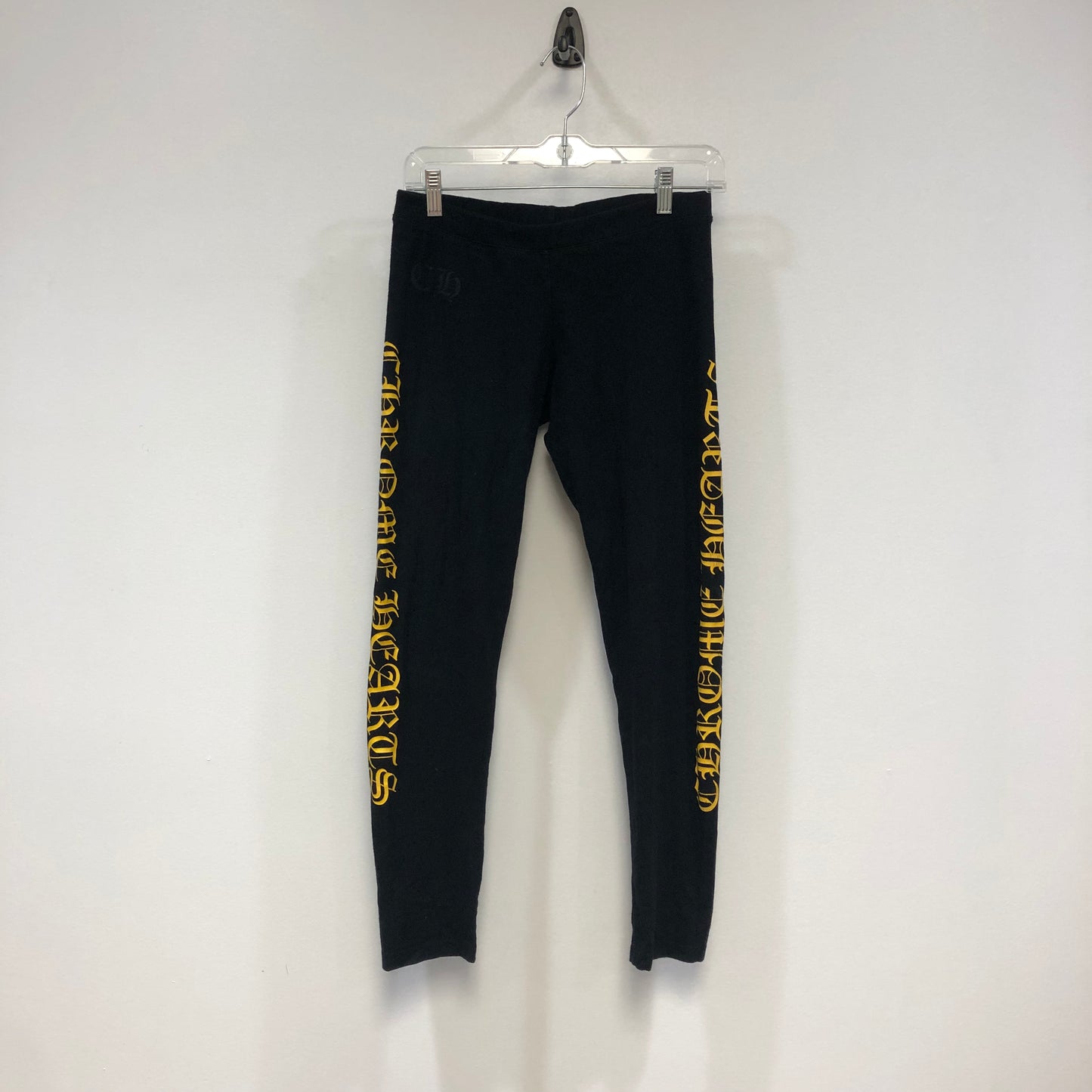 Chrome Hearts Script Logo Sweatpants with Yellow Graphic Print