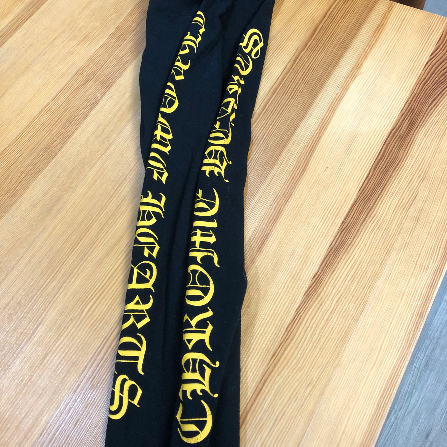Chrome Hearts Script Logo Sweatpants with Yellow Graphic Print