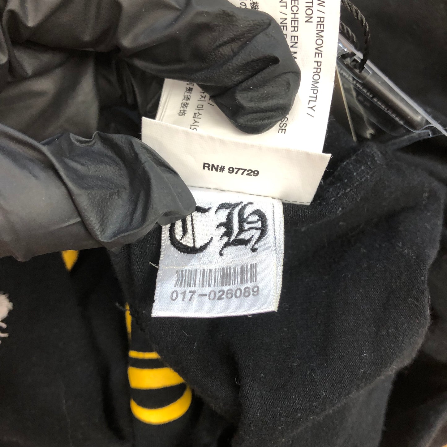 Chrome Hearts Script Logo Sweatpants with Yellow Graphic Print