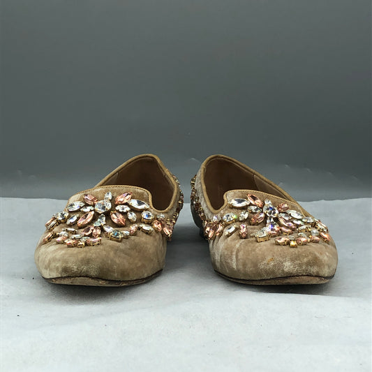 Dolce & Gabbana Embellished Velvet Ballet Flats