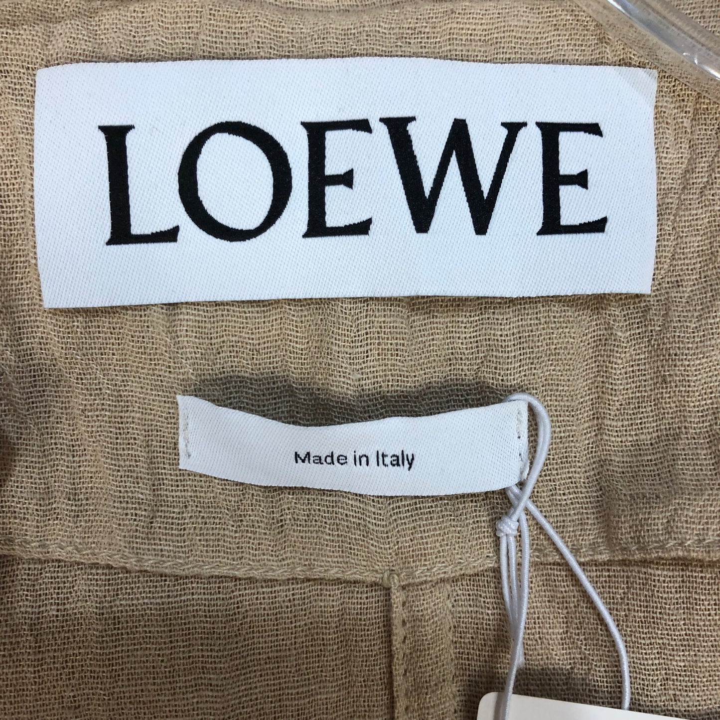 Loewe Tan Linen Shirt Size 38