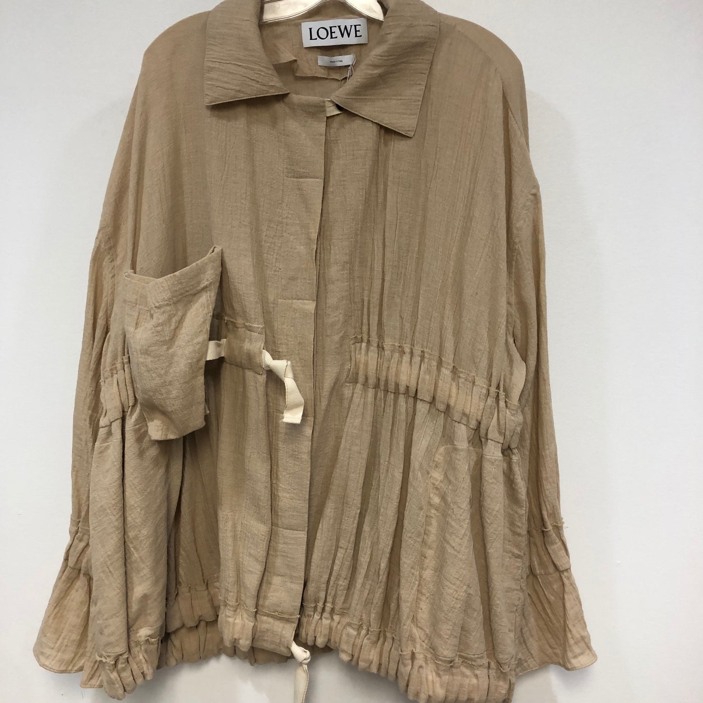 Loewe Tan Linen Shirt Size 38