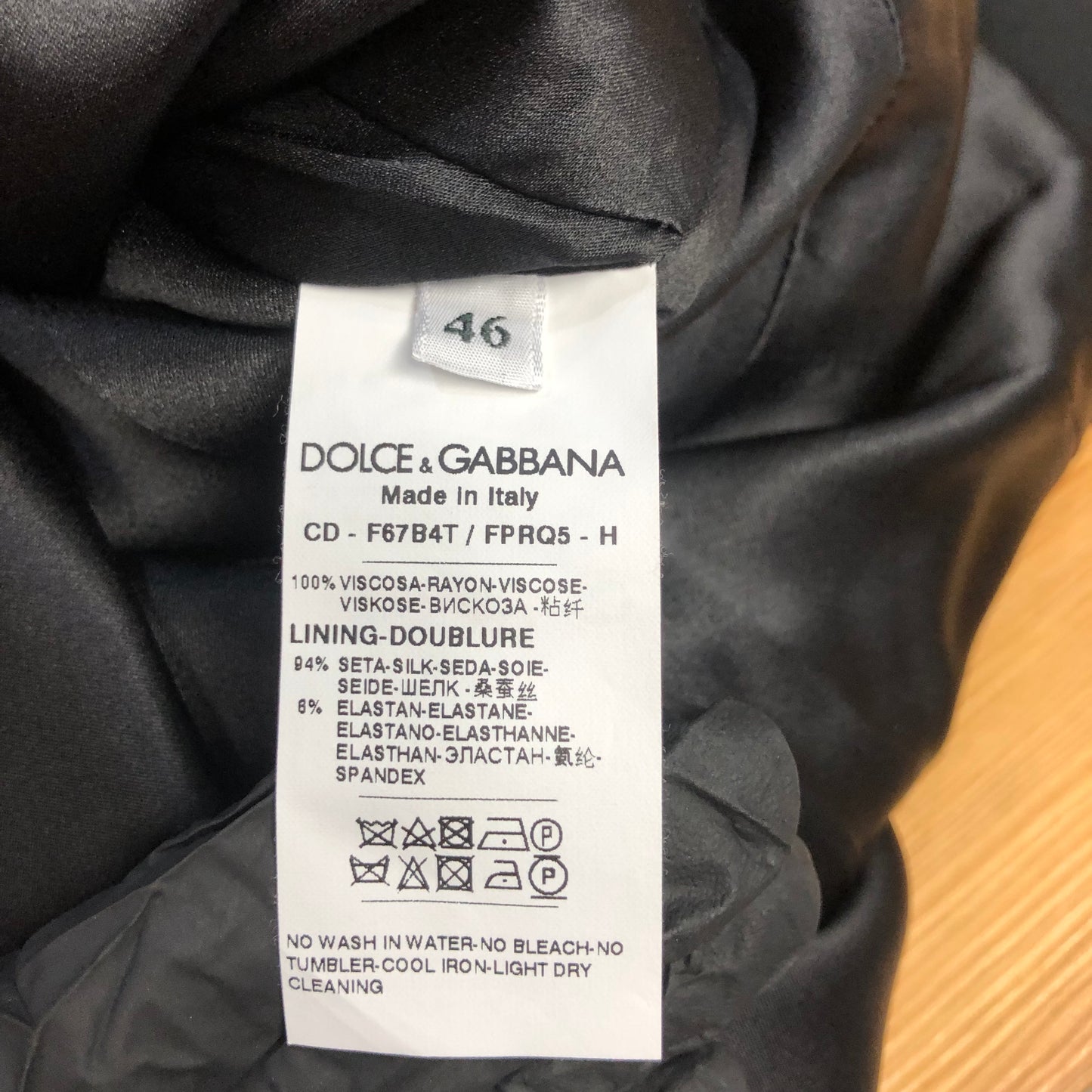 Dolce & Gabbana Black Space Print Dress Size 46