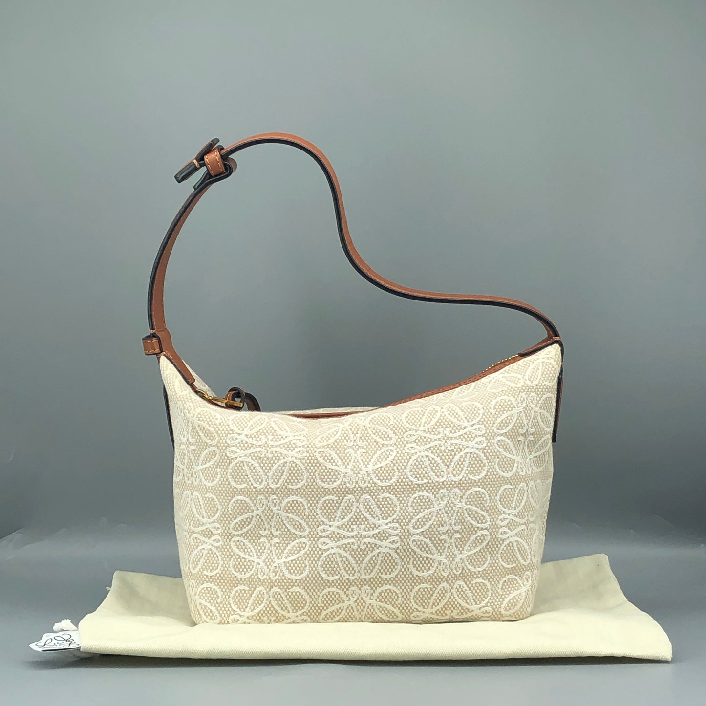 Loewe Anagram Jacquard Cbi Bag Beige/Caramel