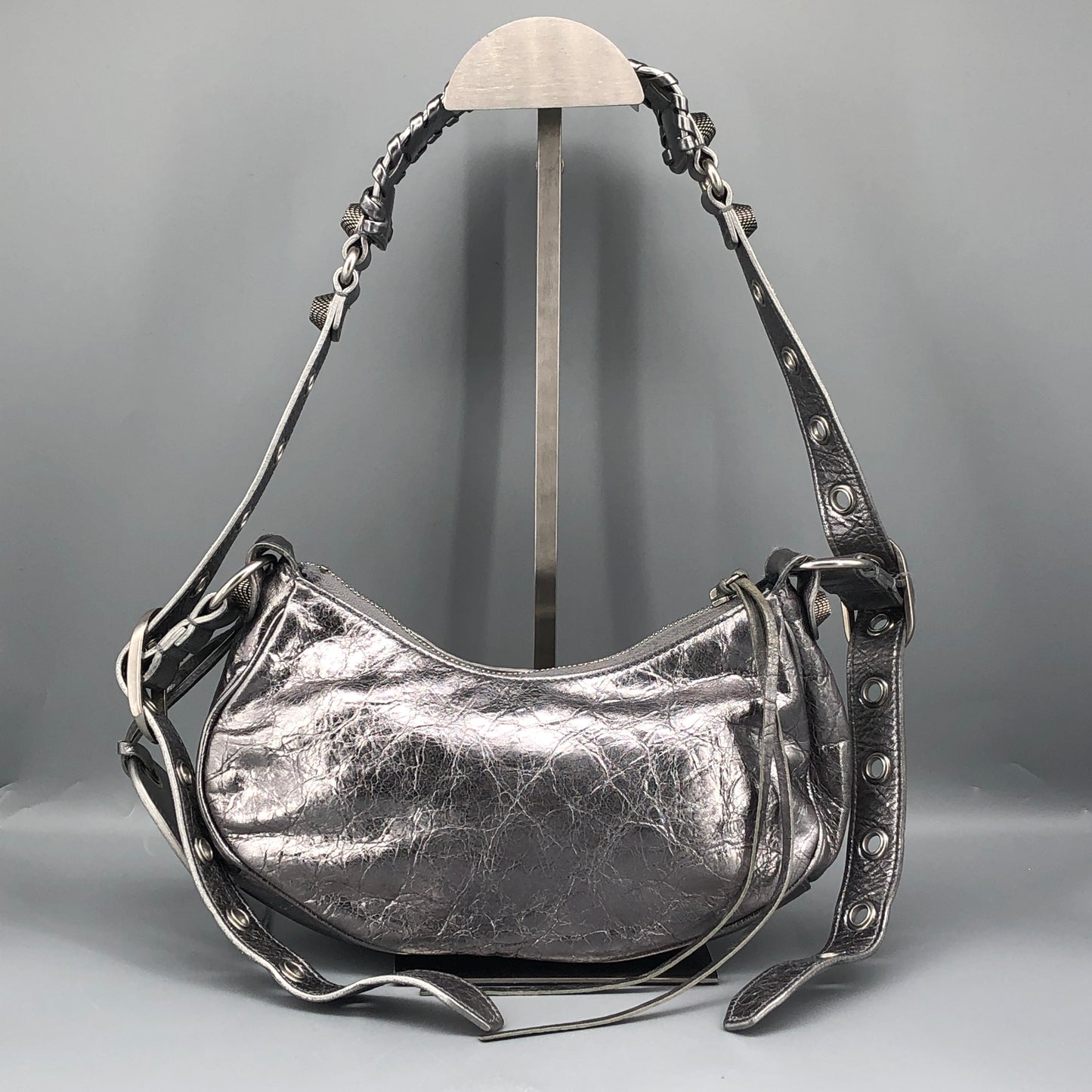 Balenciaga Le Cagole XS Shoulder Bag Silver