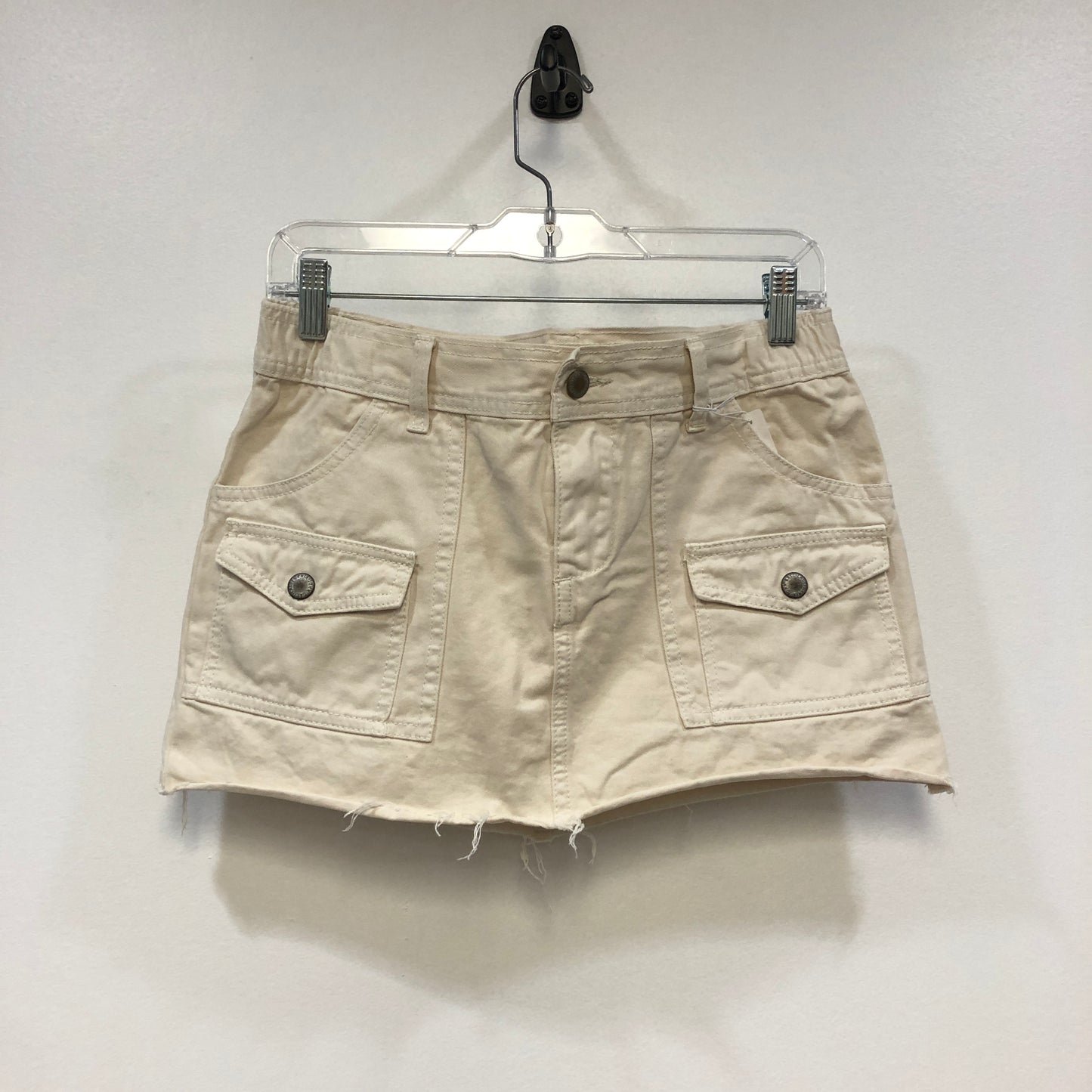 J. Galt Beige Cargo Mini Skirt Size S