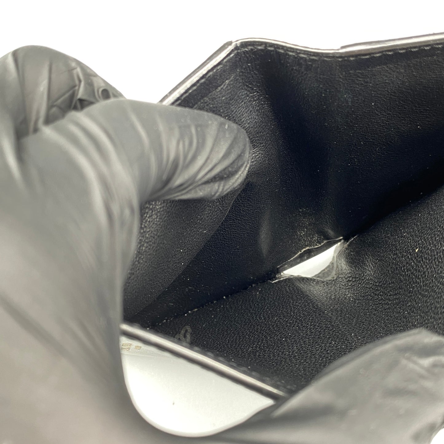 Saint Laurent Smooth Black Calfskin Bifold Wallet With Side Zipper