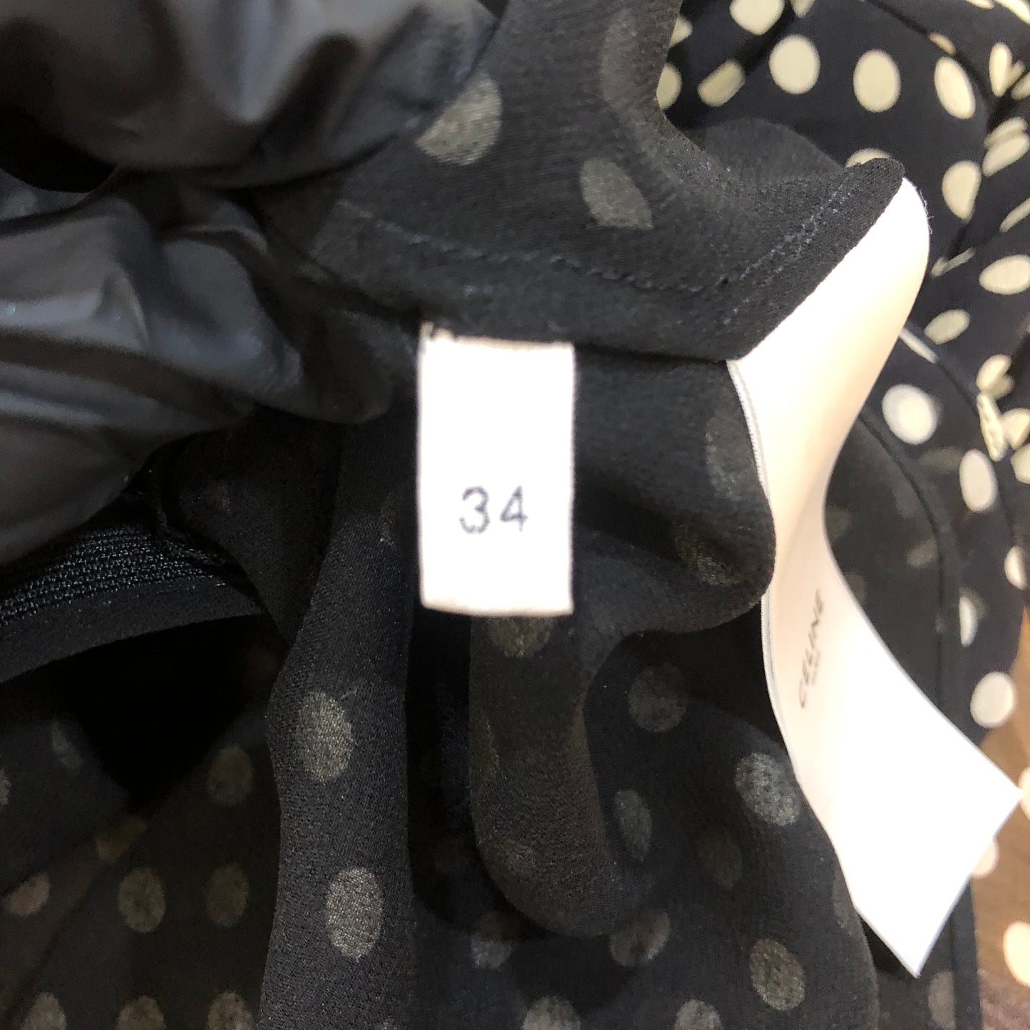 Celine Polka Dot Mini Dress Size 34