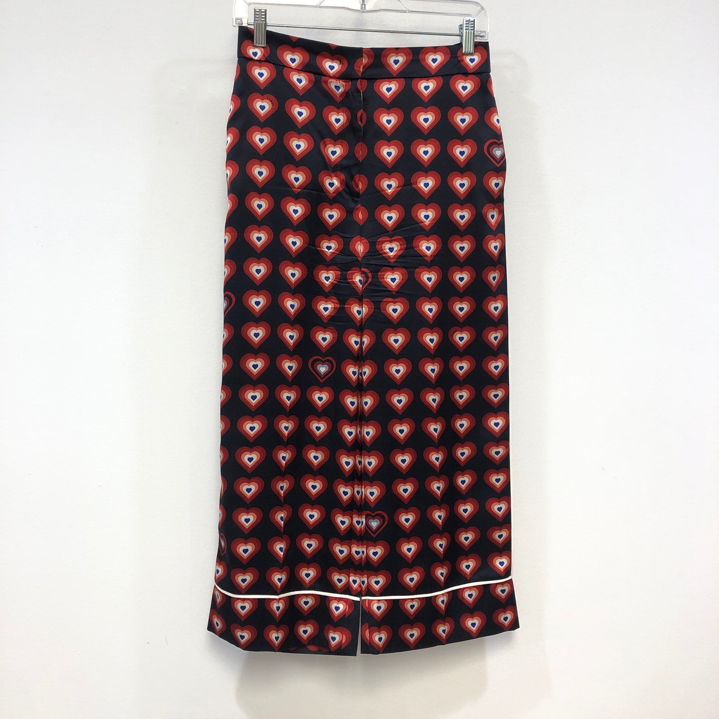 Fendi Heart Print Midi Pencil Pants Size 36