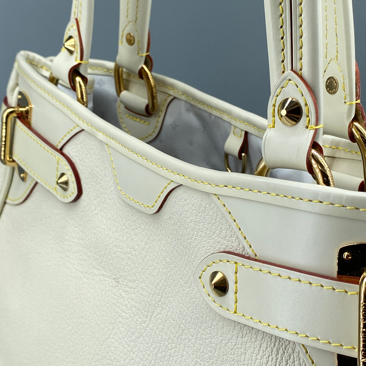 Louis Vuitton Cream Suhali Leather Le Majestueux Tote Bag