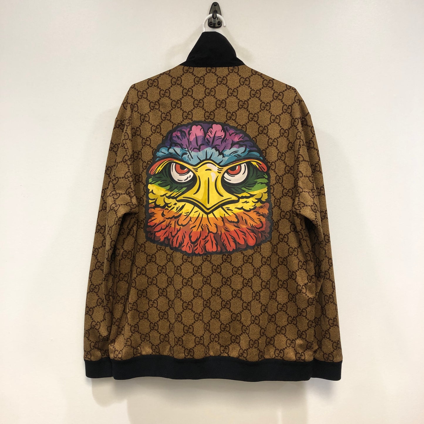 Gucci GG Supreme Eagle Print Track Jacket Size XL