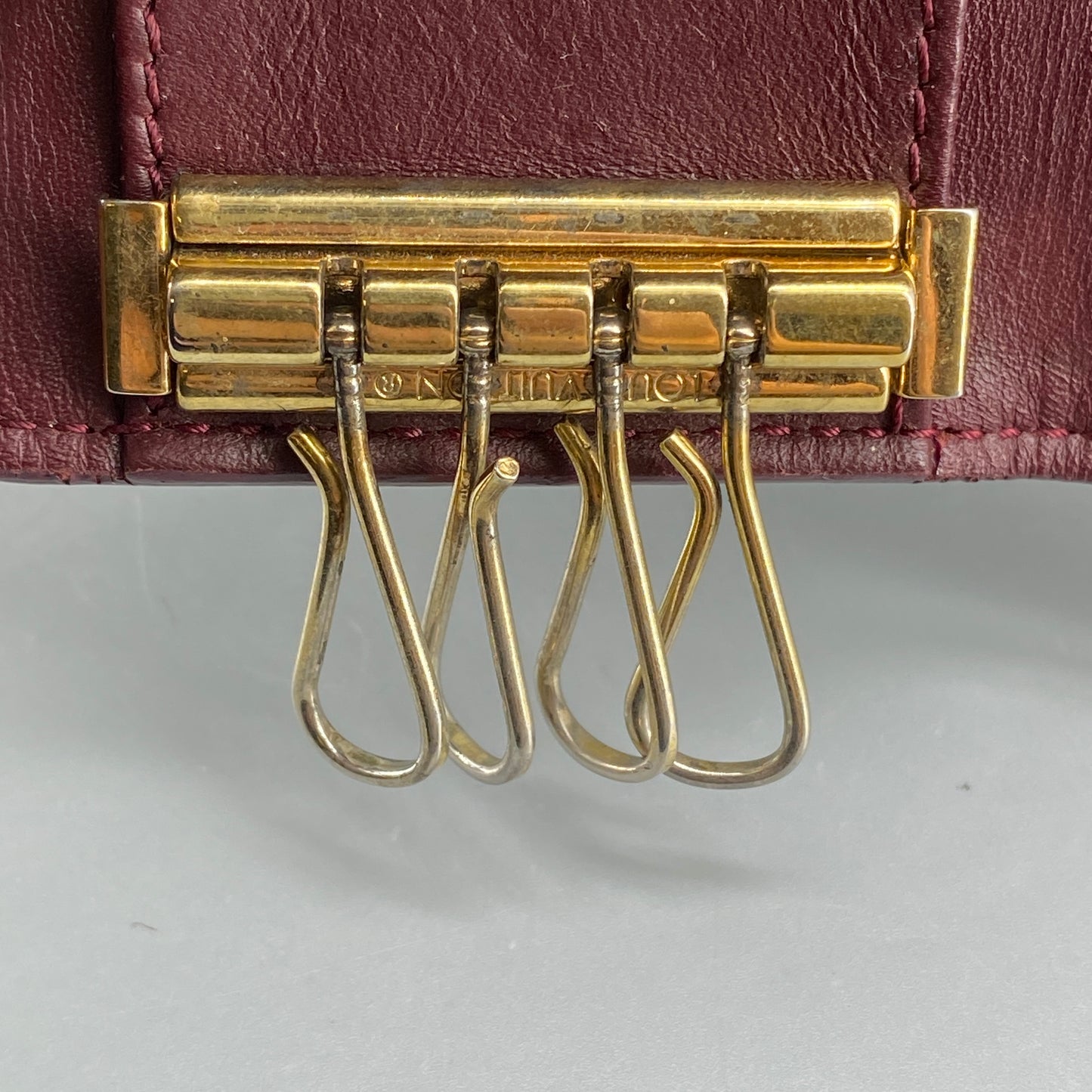 Louis Vuitton Reddish-Brown Monogram Vernis Key Wallet