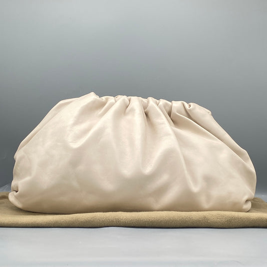 Bottega Veneta Pouch Bag Cream Leather
