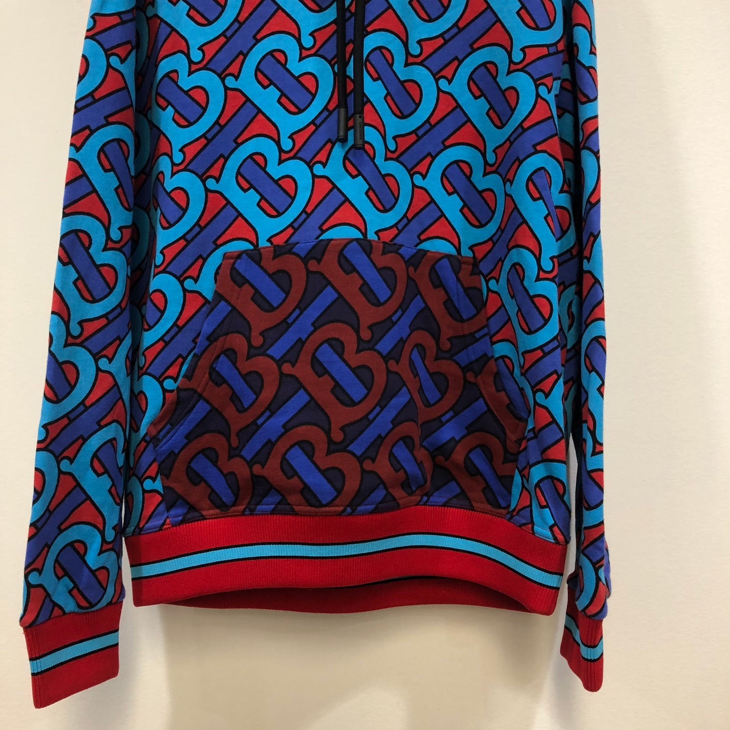 Burberry Monogram Print Hoodie Size S Multicolor