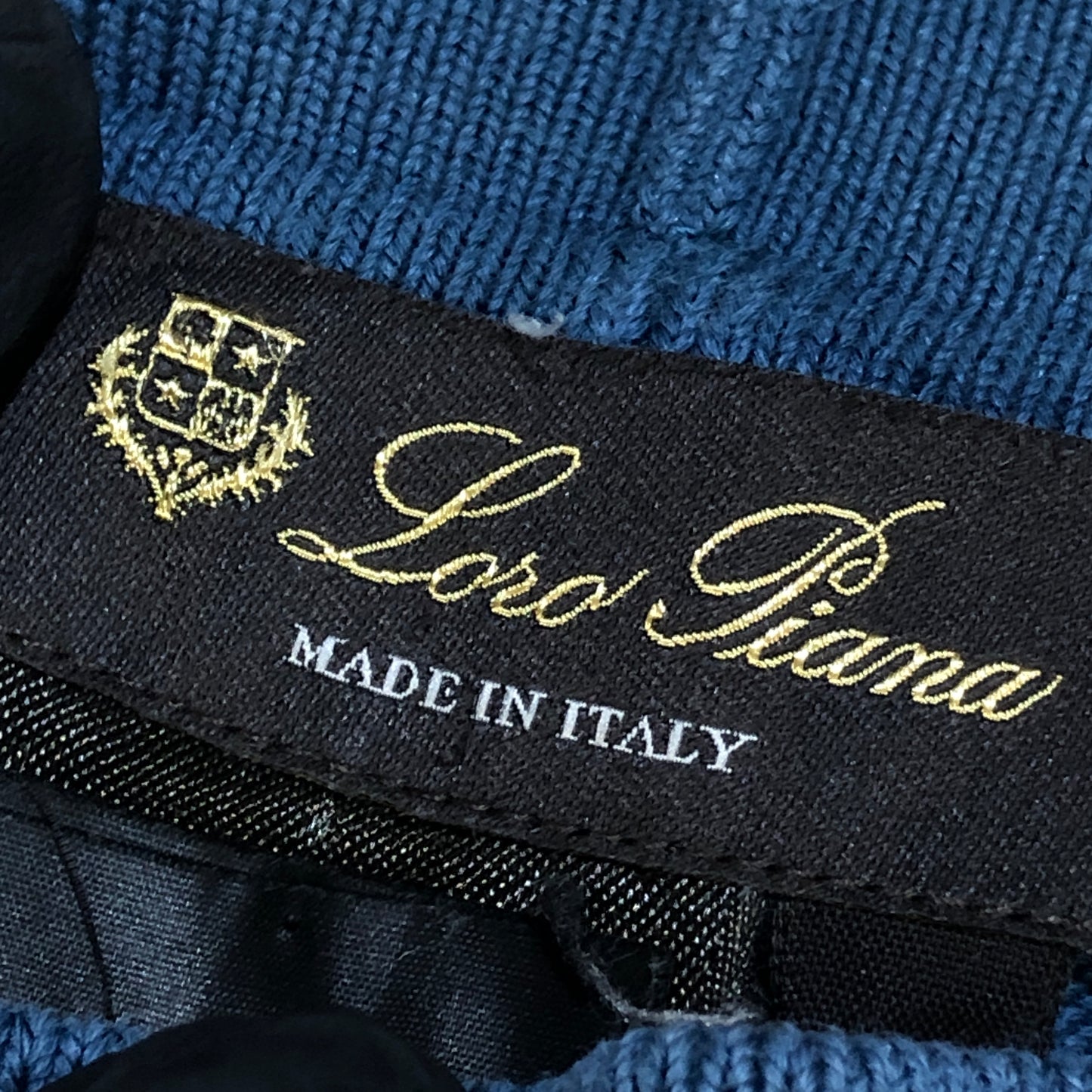 Loro Piana Dusty Navy Knit Jogger Pants Size 42