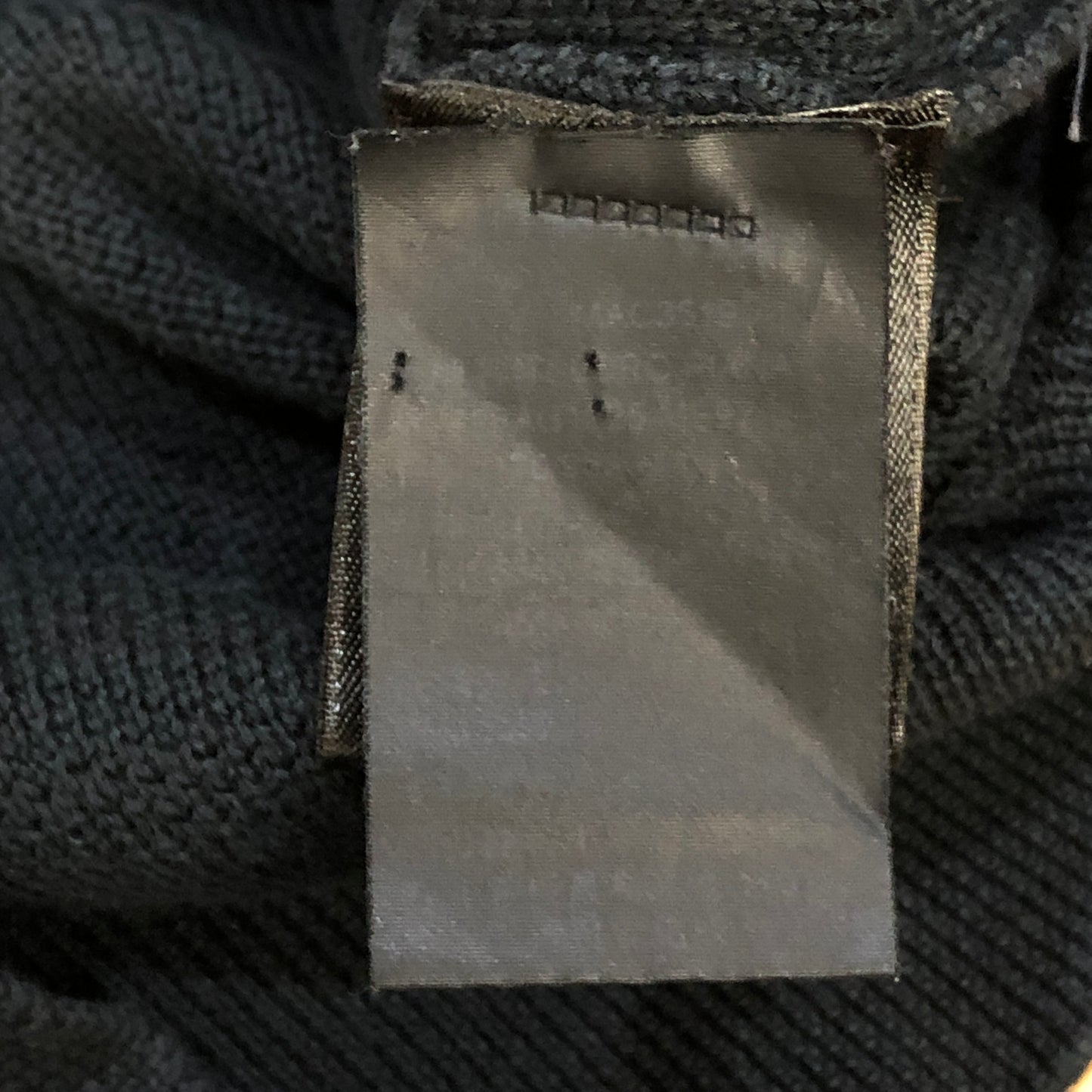 Loro Piana Black Short Sleeve Knit Top Size 44