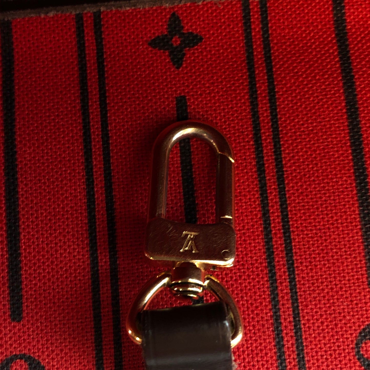 Louis Vuitton Neverfull Damier Ebene Tote Bag Brown