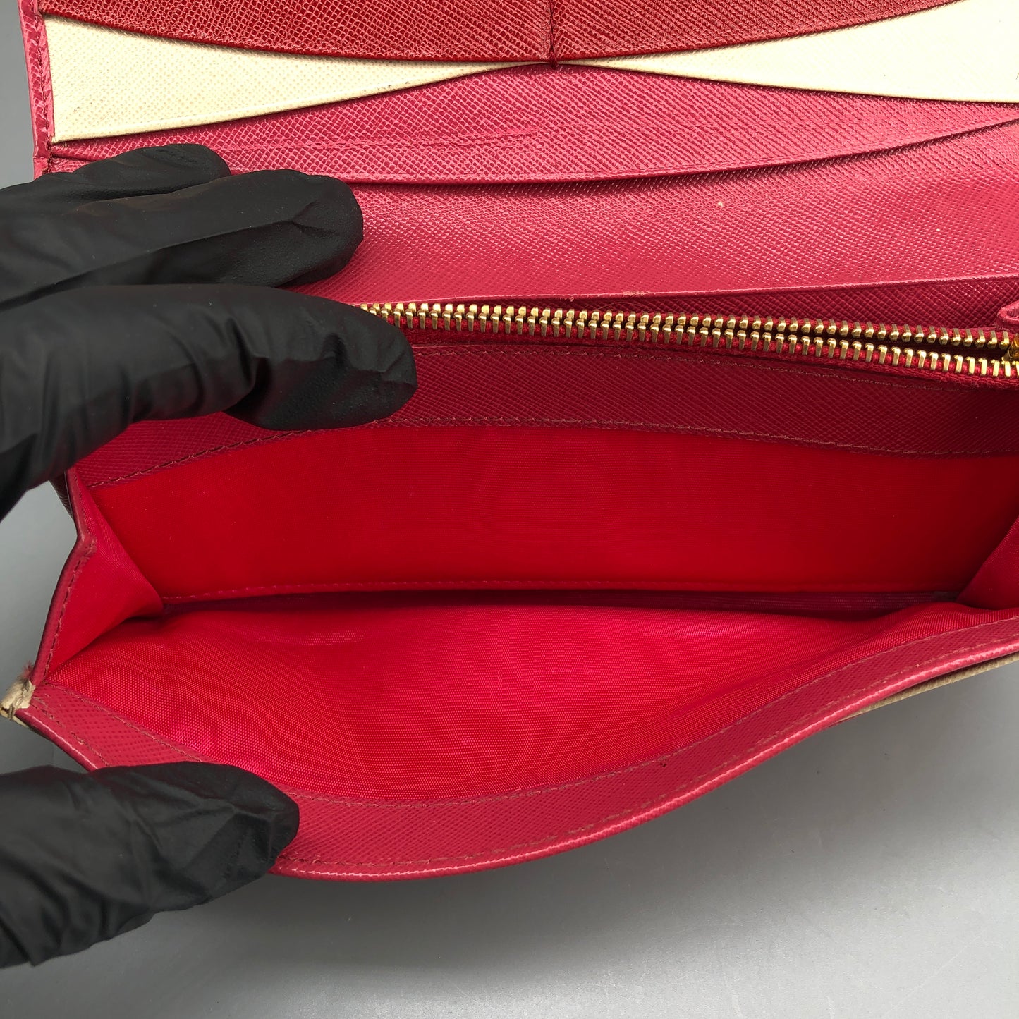 Prada Hot Pink Saffiano Leather Long Wallet