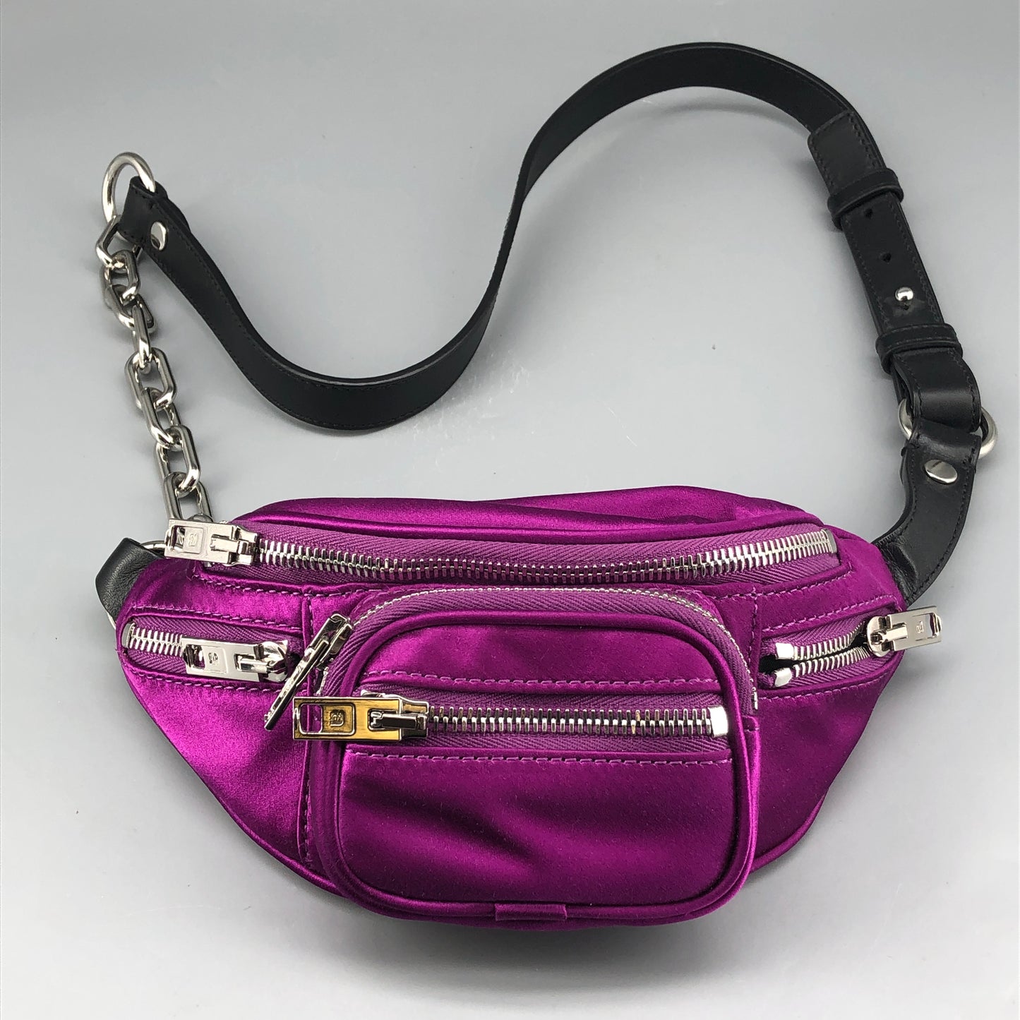 Alexander Wang Fuchsia Satin Waist Crossbody Bag