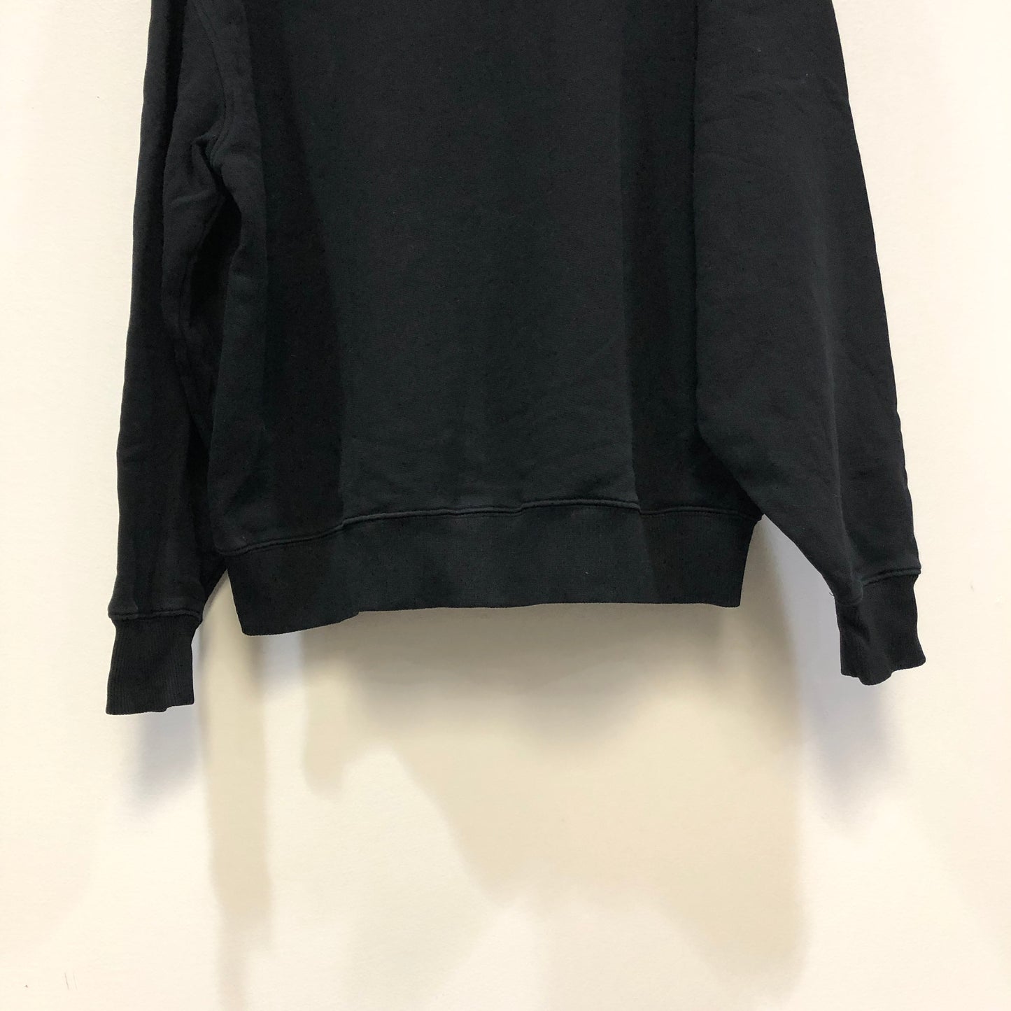 Acne Studios Black Floral Print Crew Neck Sweatshirt XS