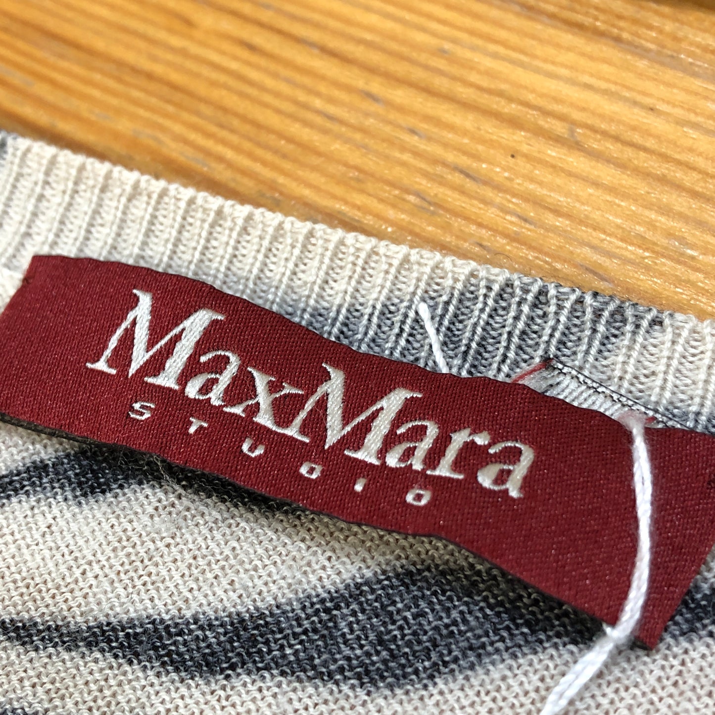 MaxMara Black & White Zebra Print Long Sleeve Top Size L