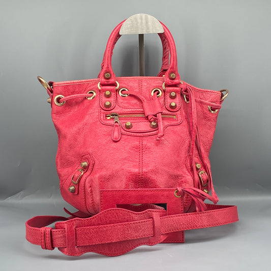 Balenciaga Giant Pompon Bag Pink